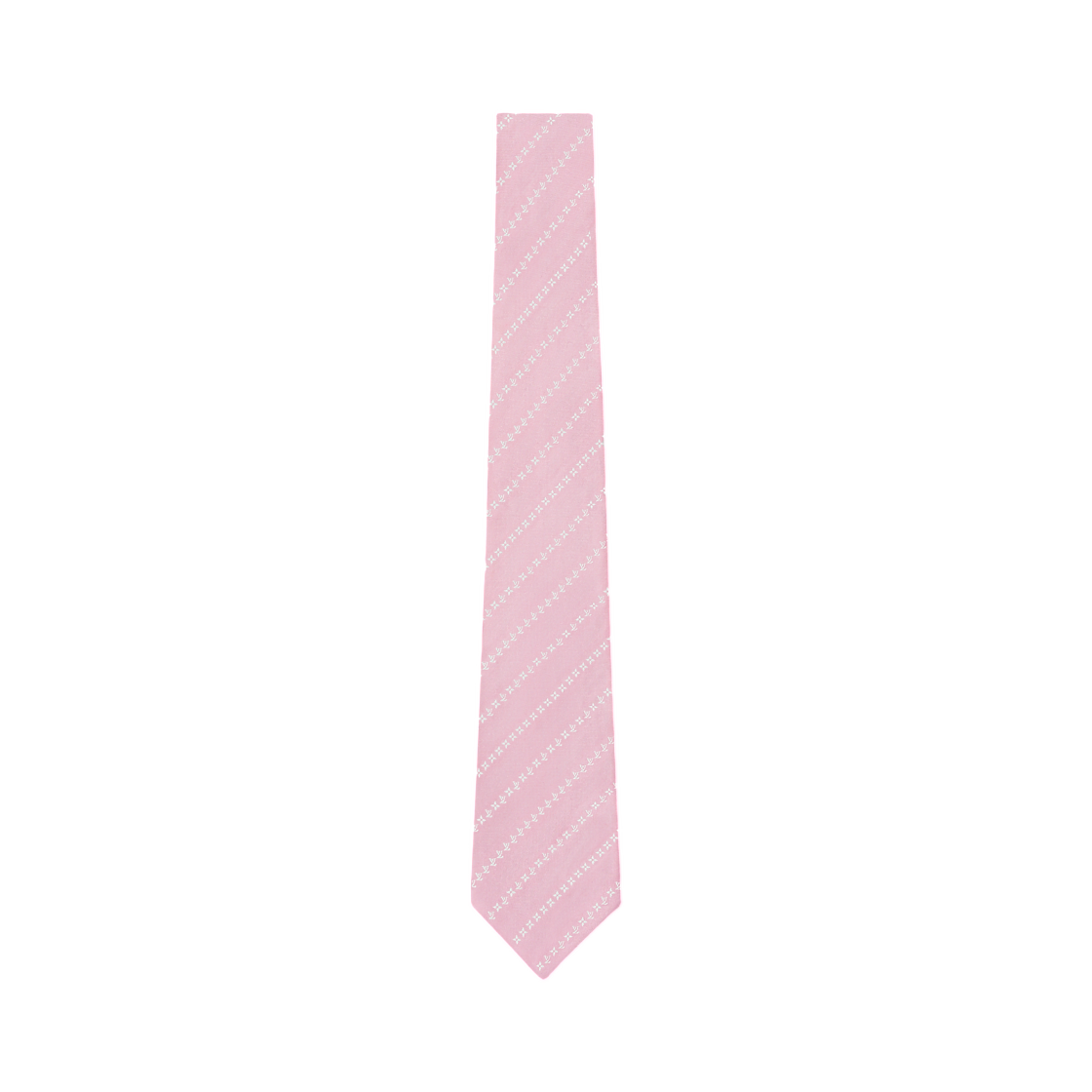 M98099 Louis Vuitton Pinstripes Micro Flower Tie Light Pink