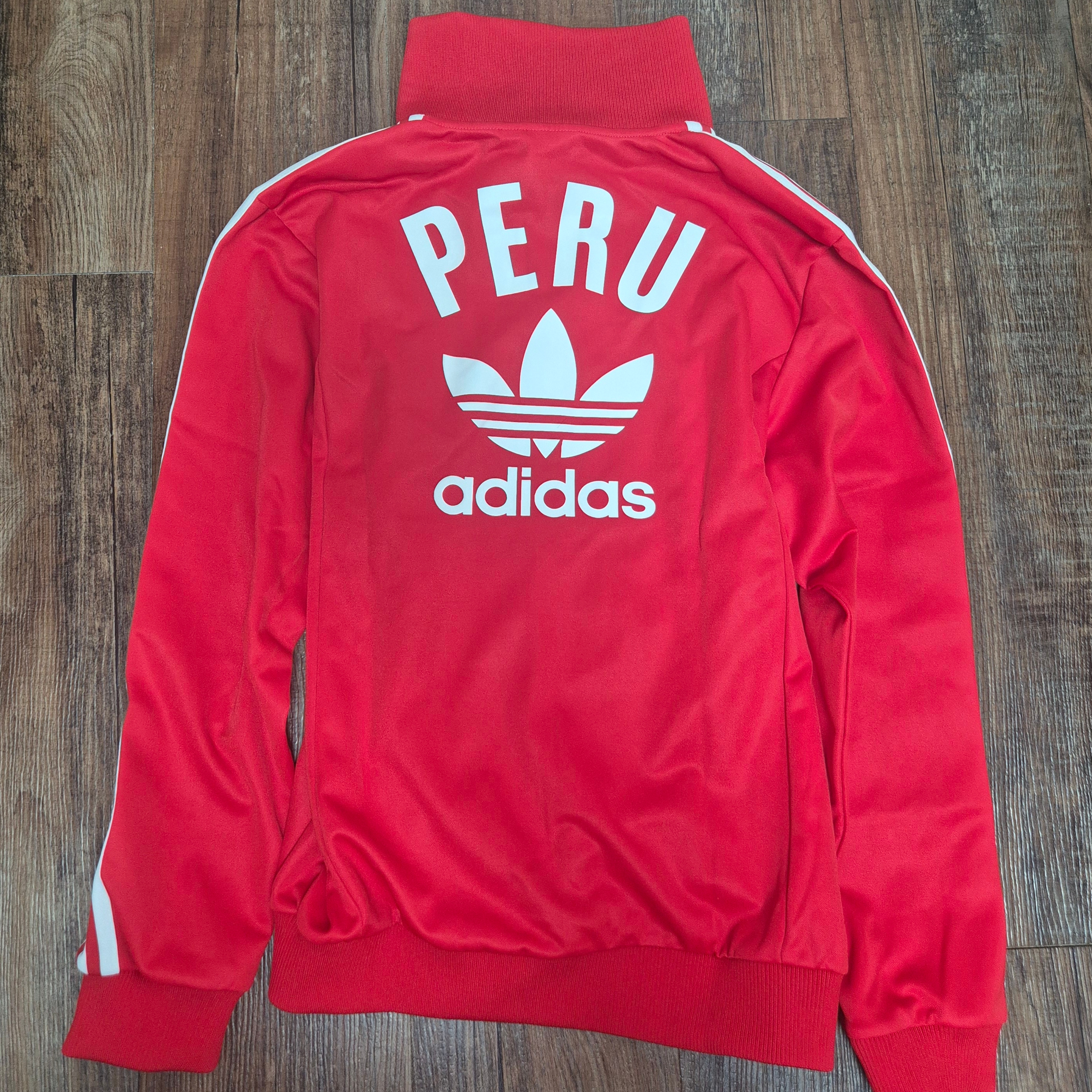Adidas Peru Track Top Better Scarlet - KR Sizing 착용 스타일 - 1