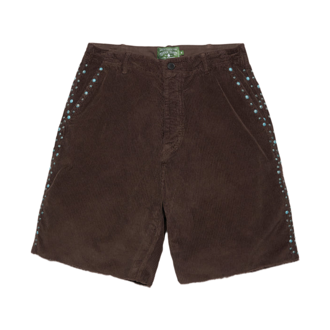 - Denim Tears Oxidized Studs Corduroy Shorts Brown