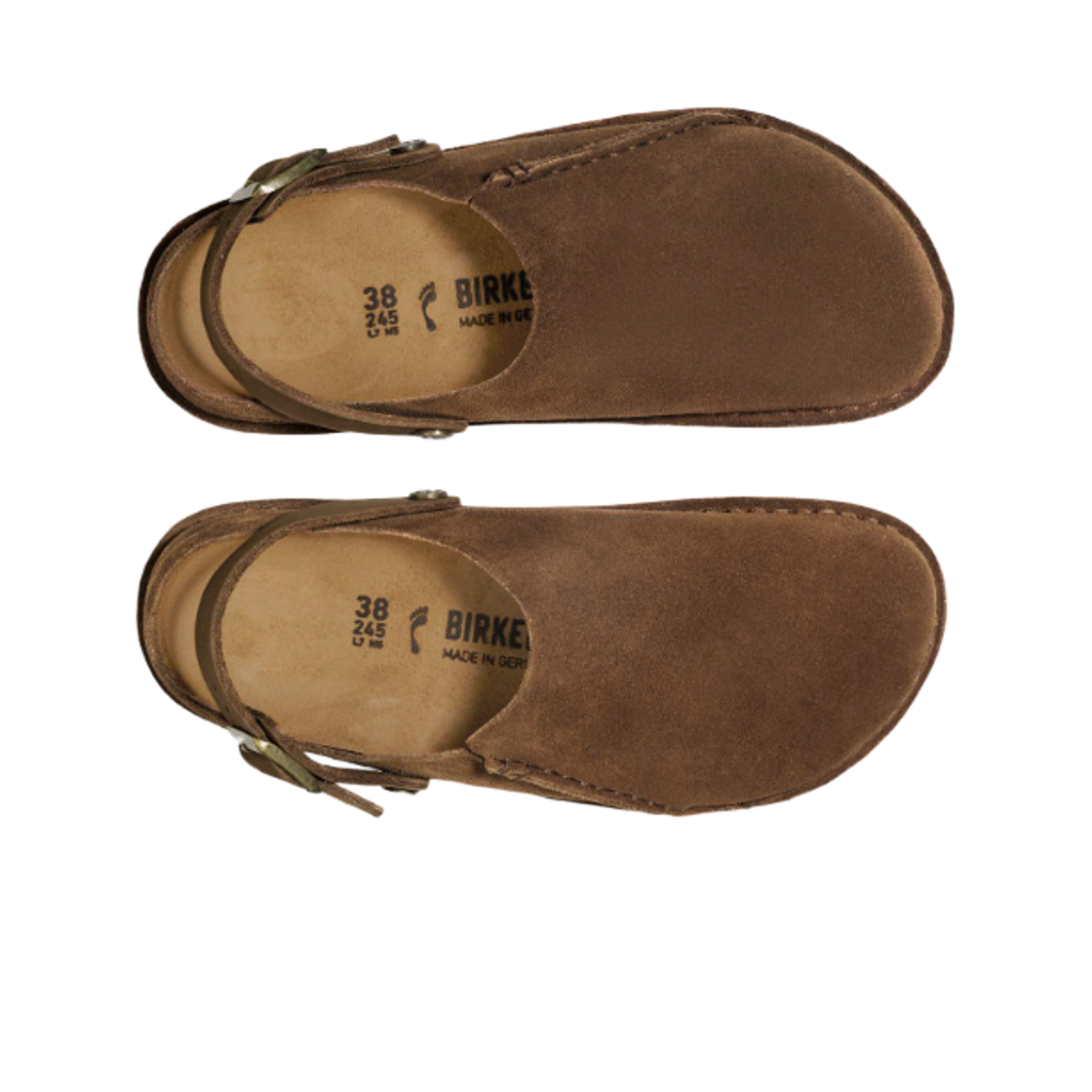 버켄스탁 루트리 프리미엄 스웨이드 레더 다크 티 - 내로우(Birkenstock Lutry Premium Suede Leather Dark Tea - Narrow) - 2