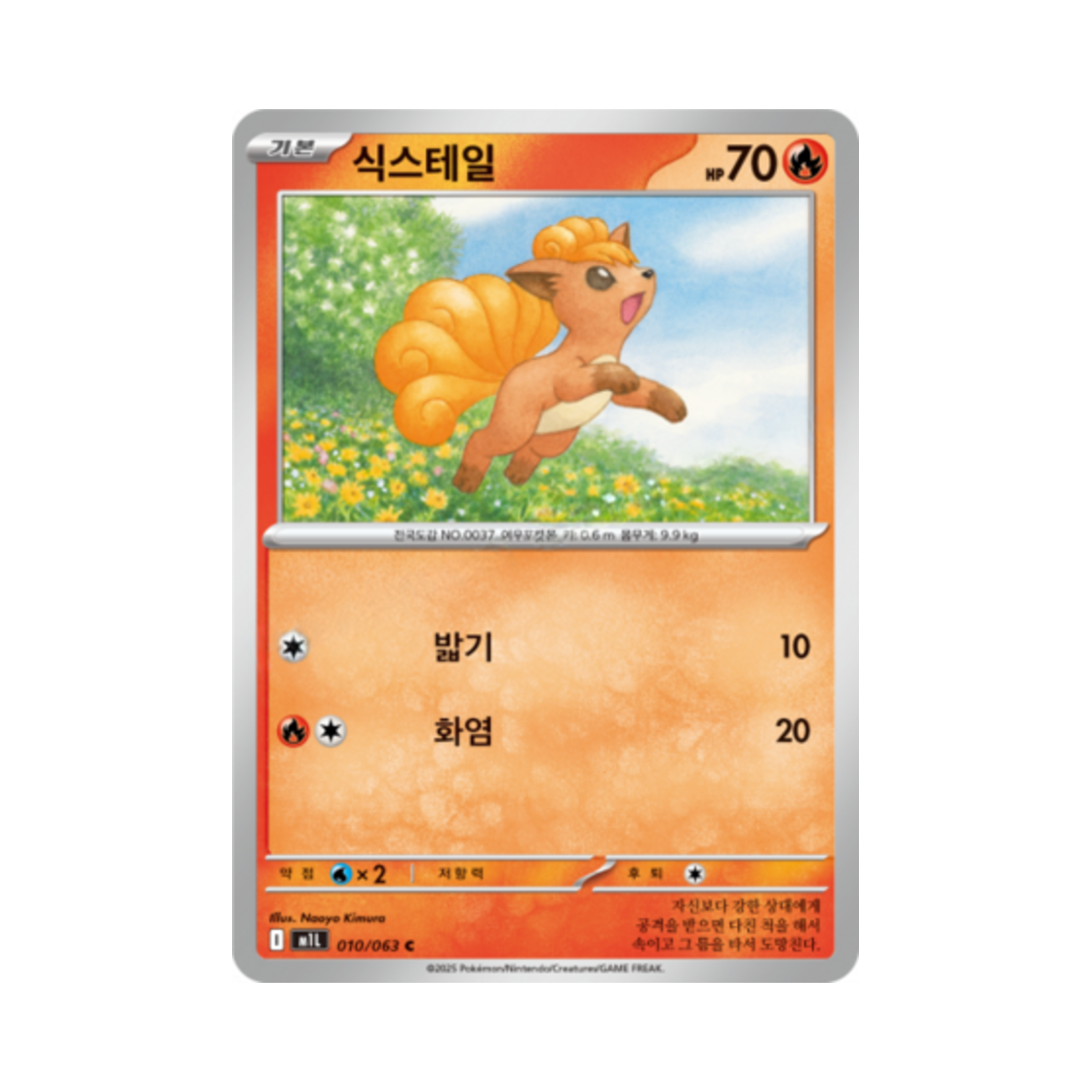 포켓몬 TCG 식스테일 C 메가브레이브 (한글판)(Pokemon TCG Vulpix C Mega Brave (Korean Ver.)) - 1