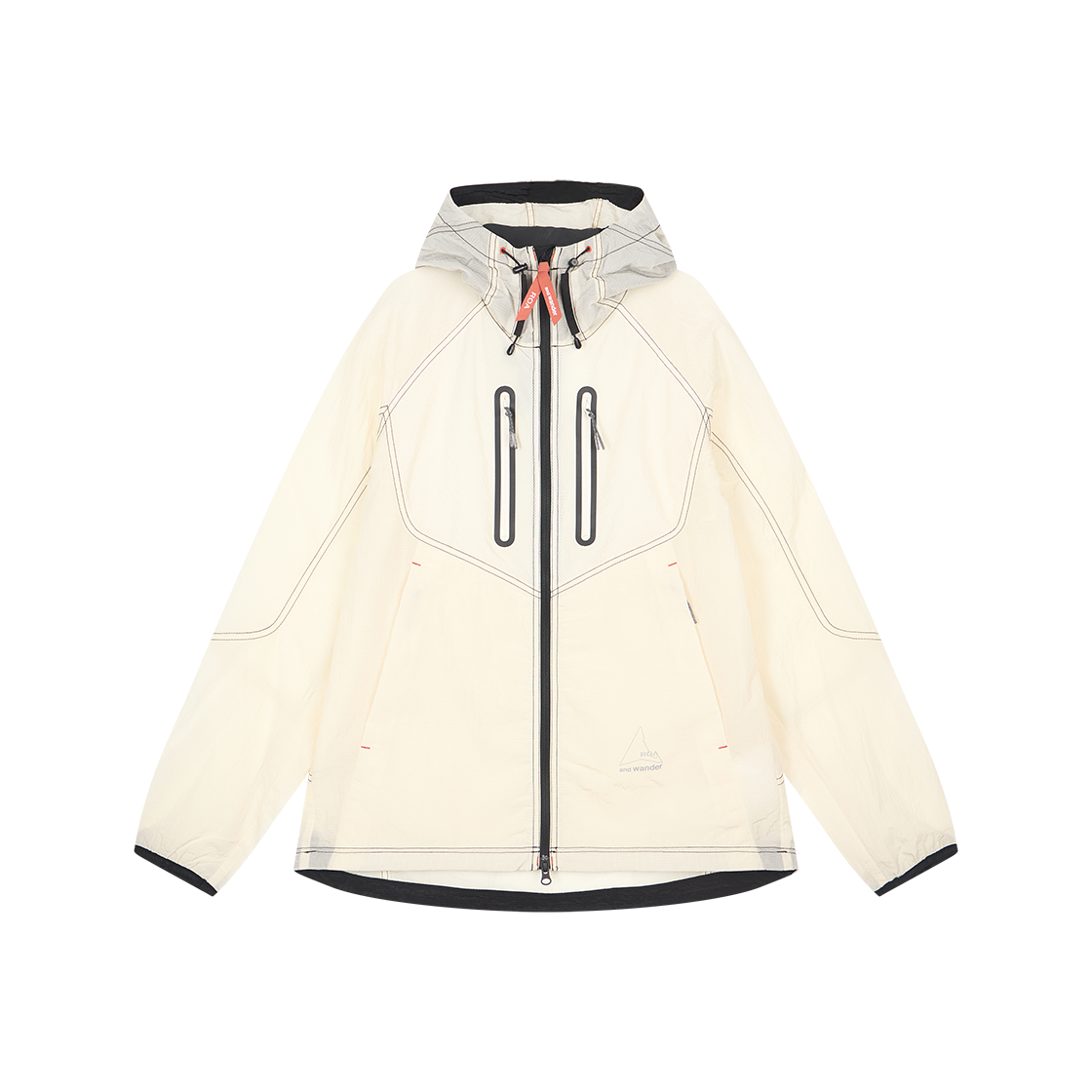 앤드 원더 x 로아 R01 립스탑 윈드 재킷 오프 화이트 - 26SS(And Wander x ROA R01 Ripstop Wind Jacket Off White - 26SS)