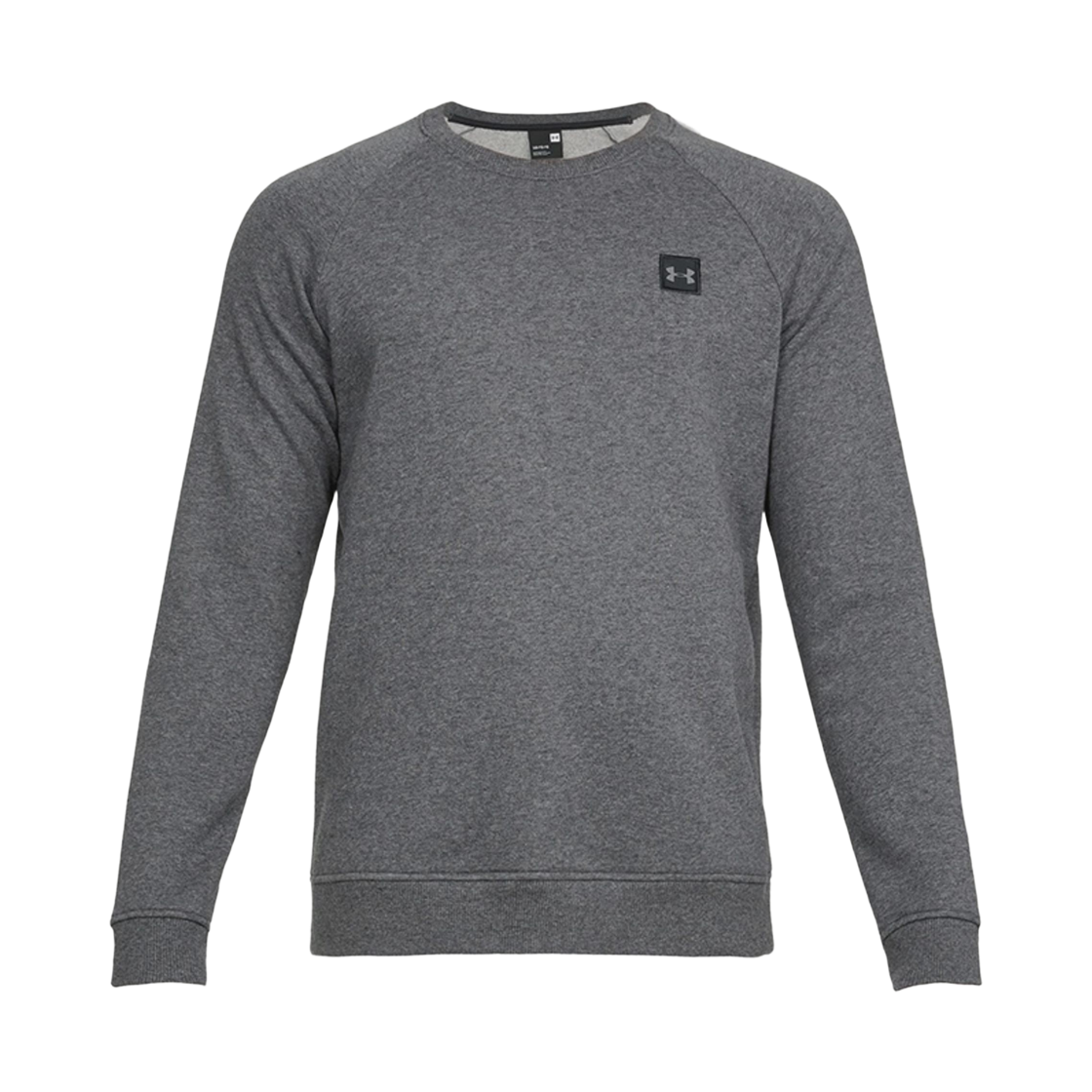 1320738-020 Under Armour Rival Fleece Crew Sweatshirt Charcoal Light Heather Black