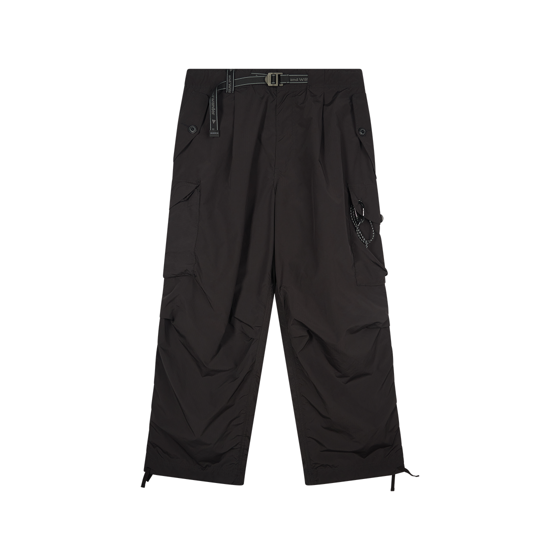 KM6BPALAW06BK And Wander 091 Oversized Cargo Pants Black - 26SS
