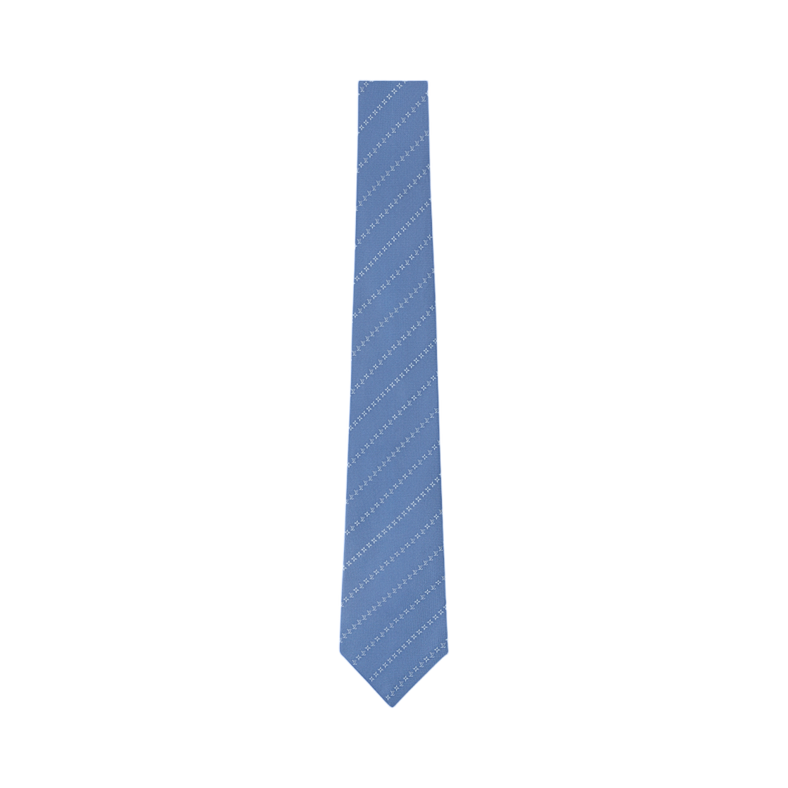 M98100 Louis Vuitton Pinstripes Micro Flower Tie Blue