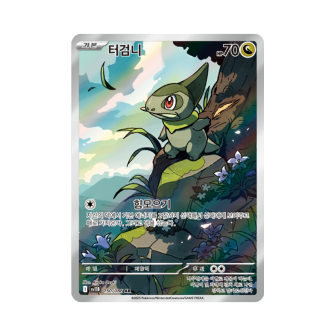 포켓몬 TCG 터검니 AR 블랙볼트 (한글판)(Pokemon TCG Axew AR Black Bolt (Korean Ver.))