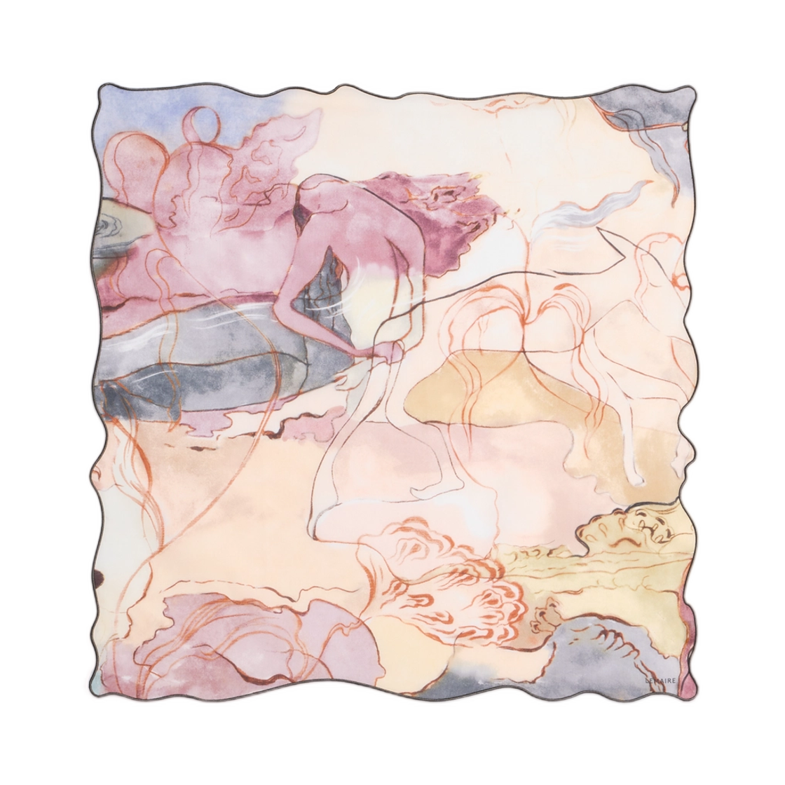 르메르 아쿠아렐 60x60cm 이레귤리 코튼 멀티컬러(Lemaire Aquarel 60x60cm Irregulie in Cotton Multicolor) - 1