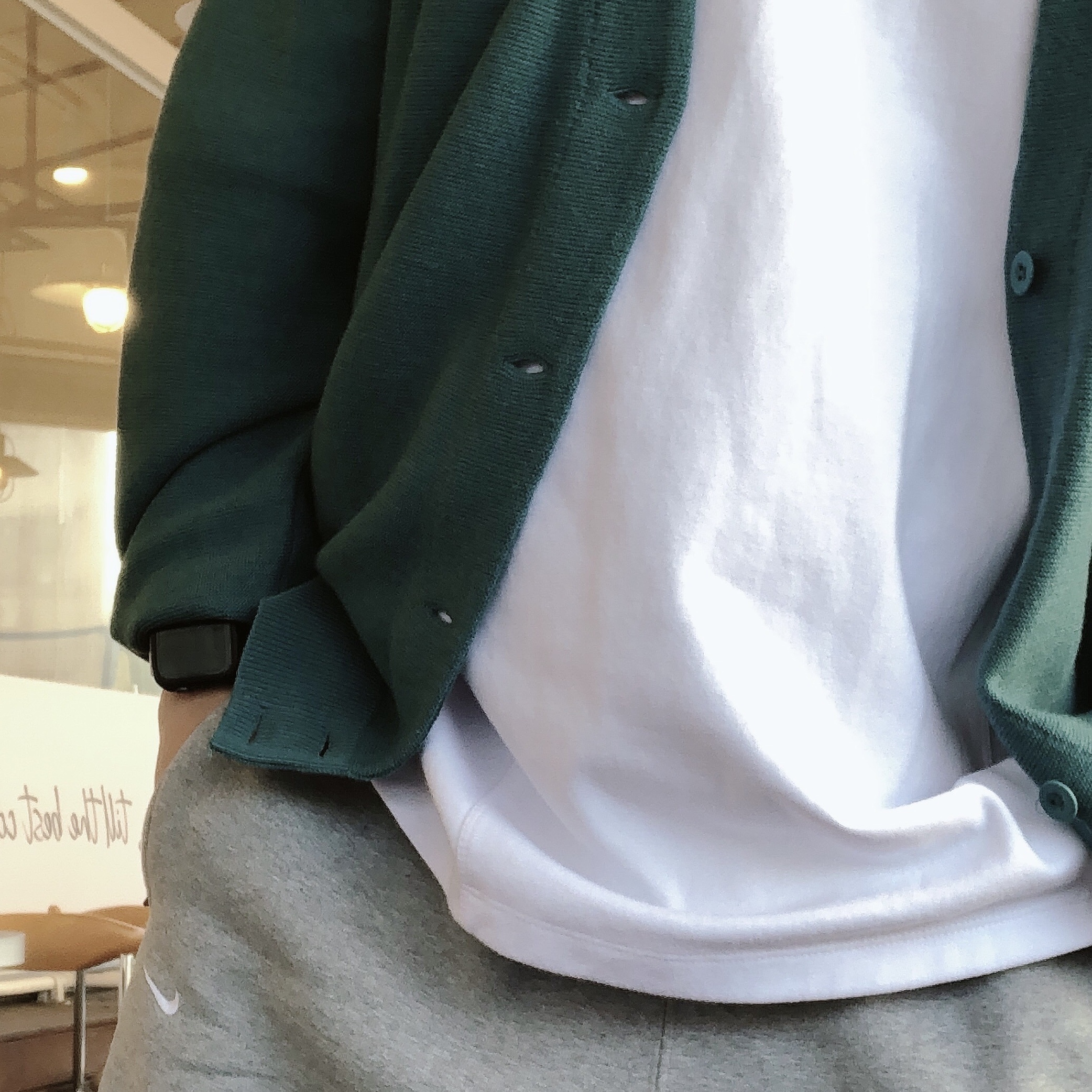 Nike SB Skateboarding Cardigan Mineral Teal - Asia 착용 스타일 - 2