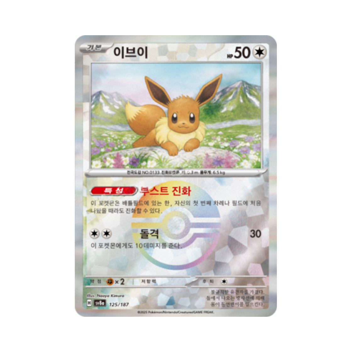 포켓몬 TCG 이브이 몬스터볼 미러 테라스탈 페스타 ex (한글판)(Pokemon TCG Eevee Monsterball Mirror Terastal Fest ex (Korean Ver.)) - 1