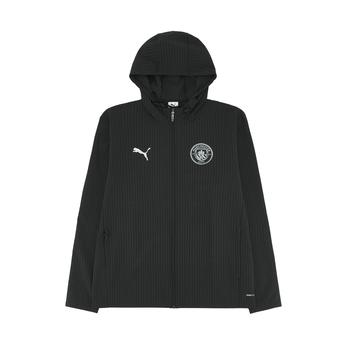 푸마 맨체스터 시티 트레이닝 소프트쉘 자켓 블랙 실버 (논 마킹 버전)(Puma Manchester City Training Softshell Jacket Black Silver (Non Marking Ver.))