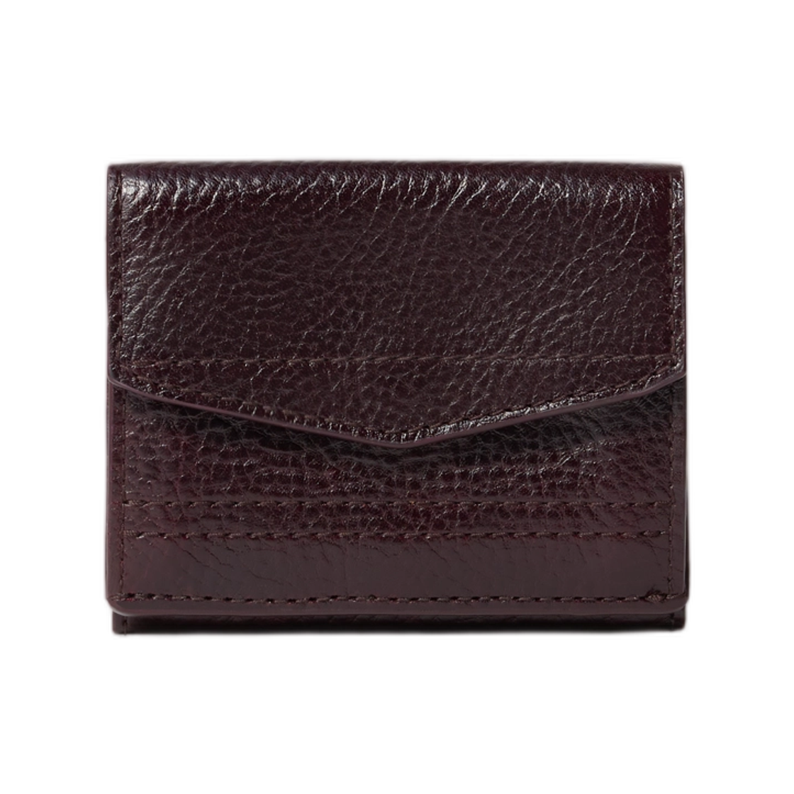 르메르 기어 트라이폴드 월렛 레더 다크 에그플랜트(Lemaire Gear Trifold Wallet in Leather Dark Eggplant)