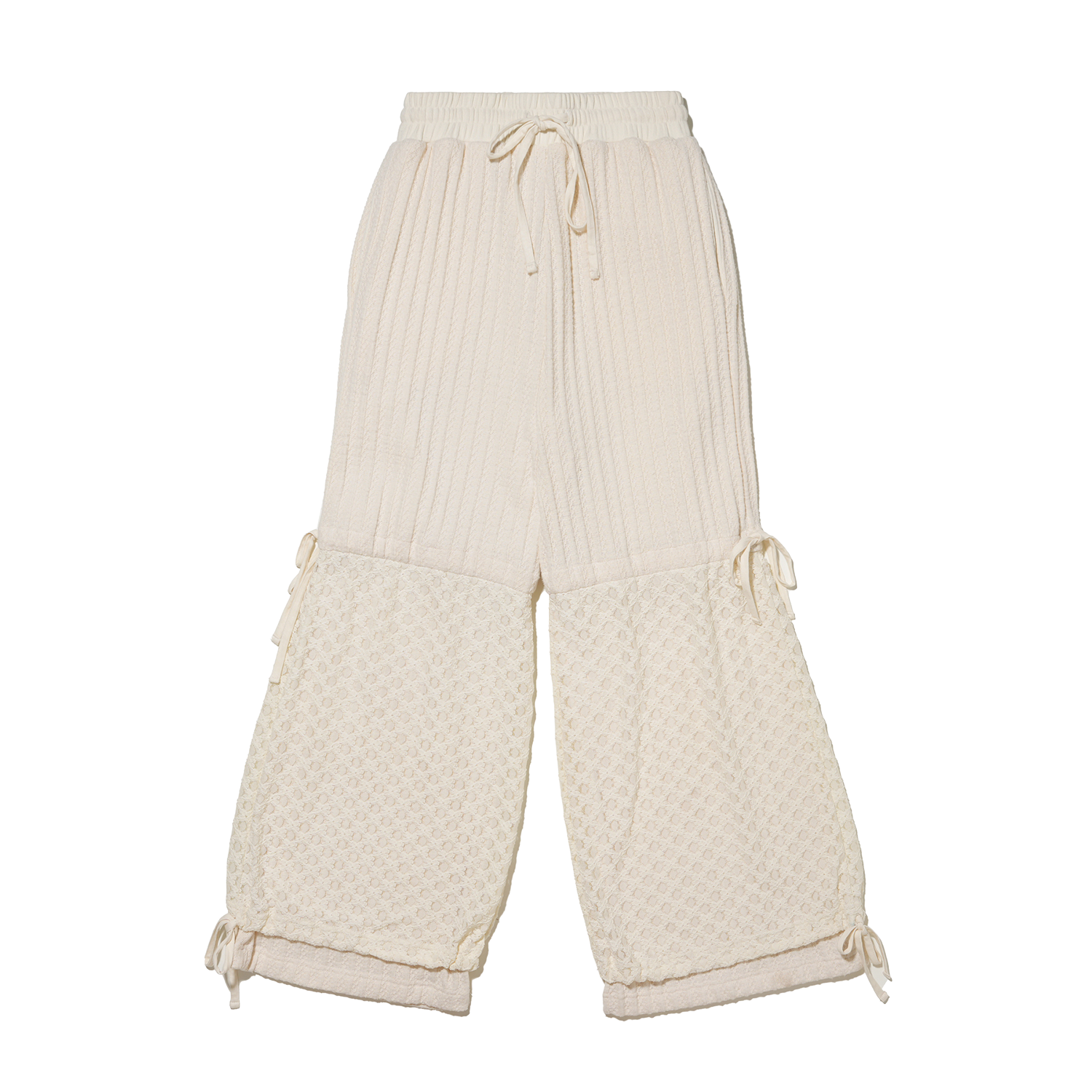 테레루 레이어드 스트링 팬츠 아이보리(TERERU Layered String Pants Ivory) - 1