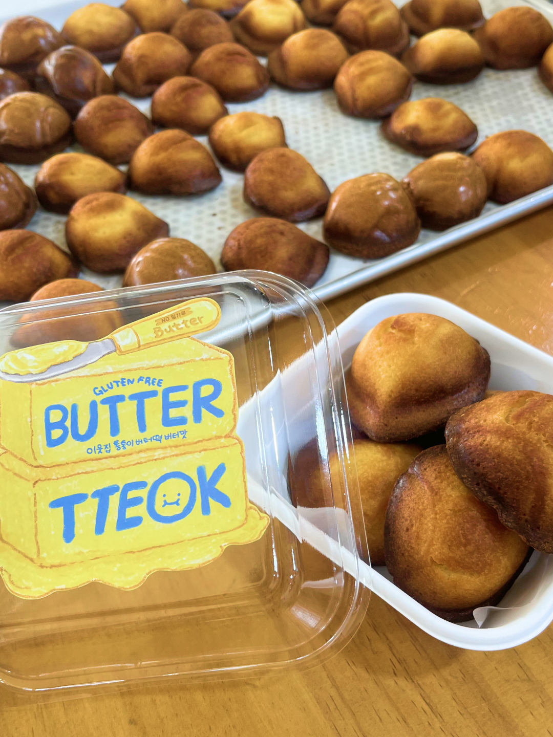 [KREAM 단독] tongtonge Crispy & Chewy Gluten-Free Butter Rice Cake, THE BAREUN TTEOK Chestnut Cream Tteok (60g *6EA) 1Box 착용 스타일 - 4