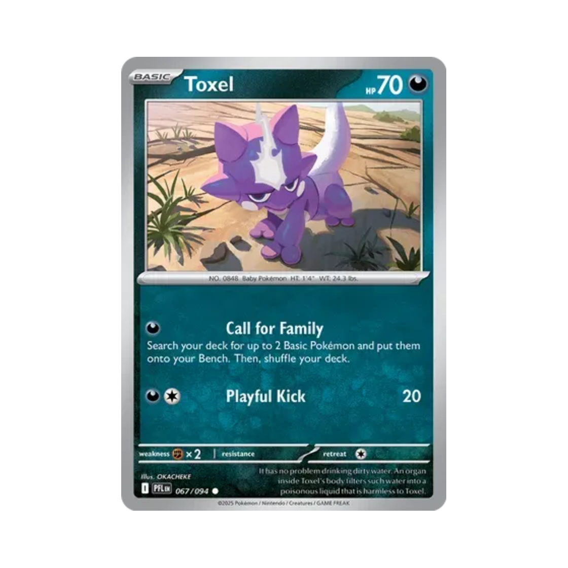 포켓몬 TCG 일레즌 C 판타스말 플레임즈 (영문판)(Pokemon TCG Toxel C Phantasmal Flames (English Ver.)) - 1