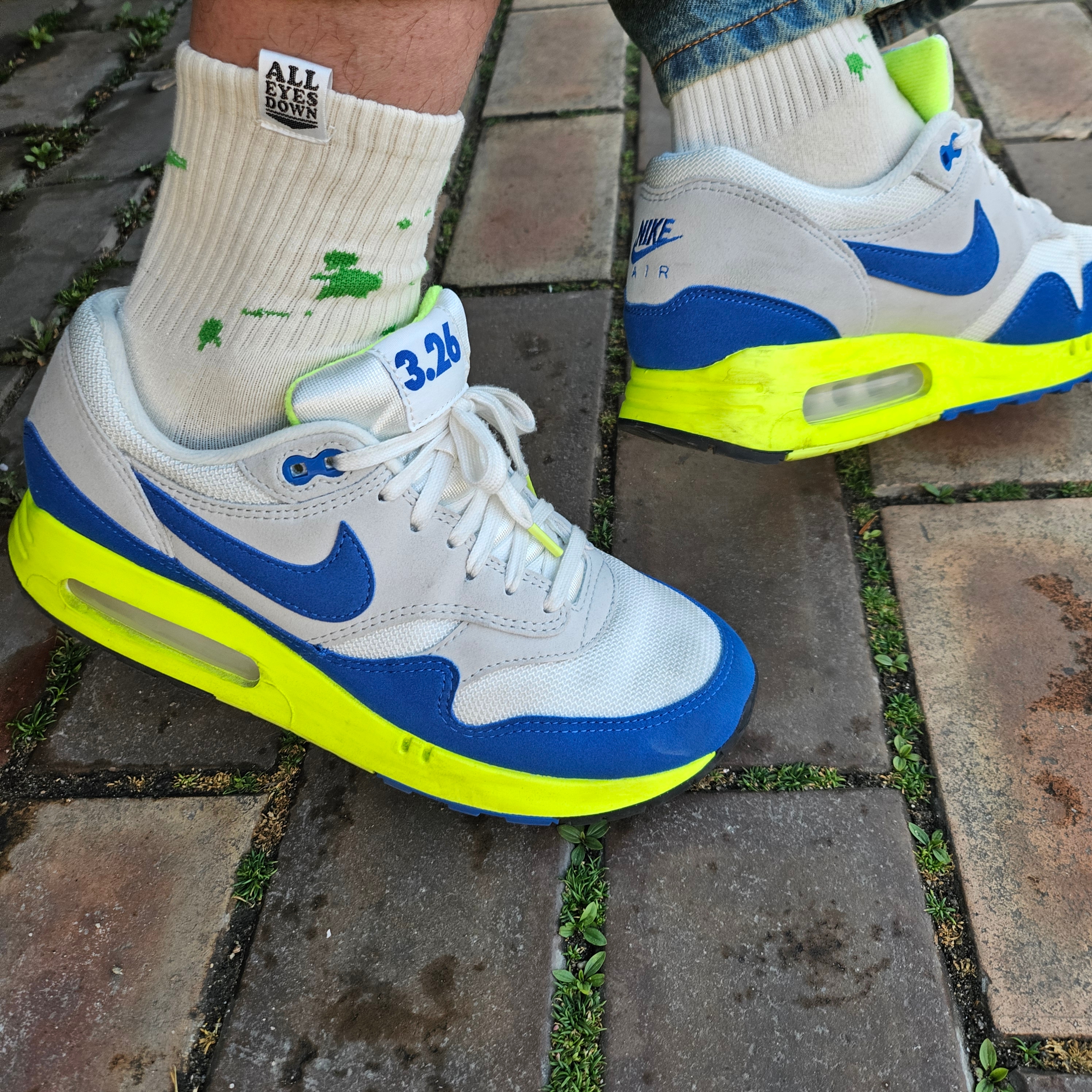 Nike Air Max 1 '86 OG Royal Volt 착용 스타일