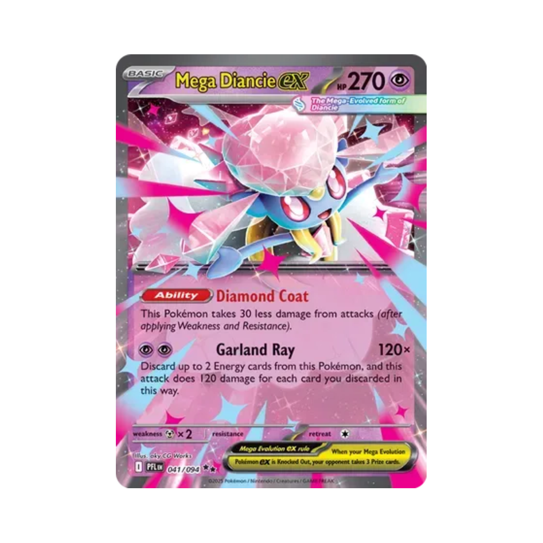 포켓몬 TCG 메가 디안시 ex DR 판타스말 플레임즈 (영문판)(Pokemon TCG Mega Diancie ex DR Phantasmal Flames (English Ver.)) - 1