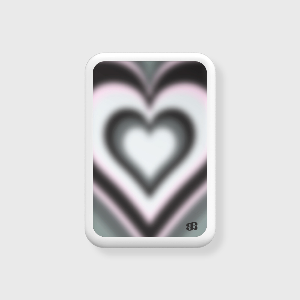 어프어프 선셋 하트 블랙 맥세이프 보조배터리 5000mAh(earpearp Sunset Heart Black MagSafe Power Bank 5000mAh) - 2