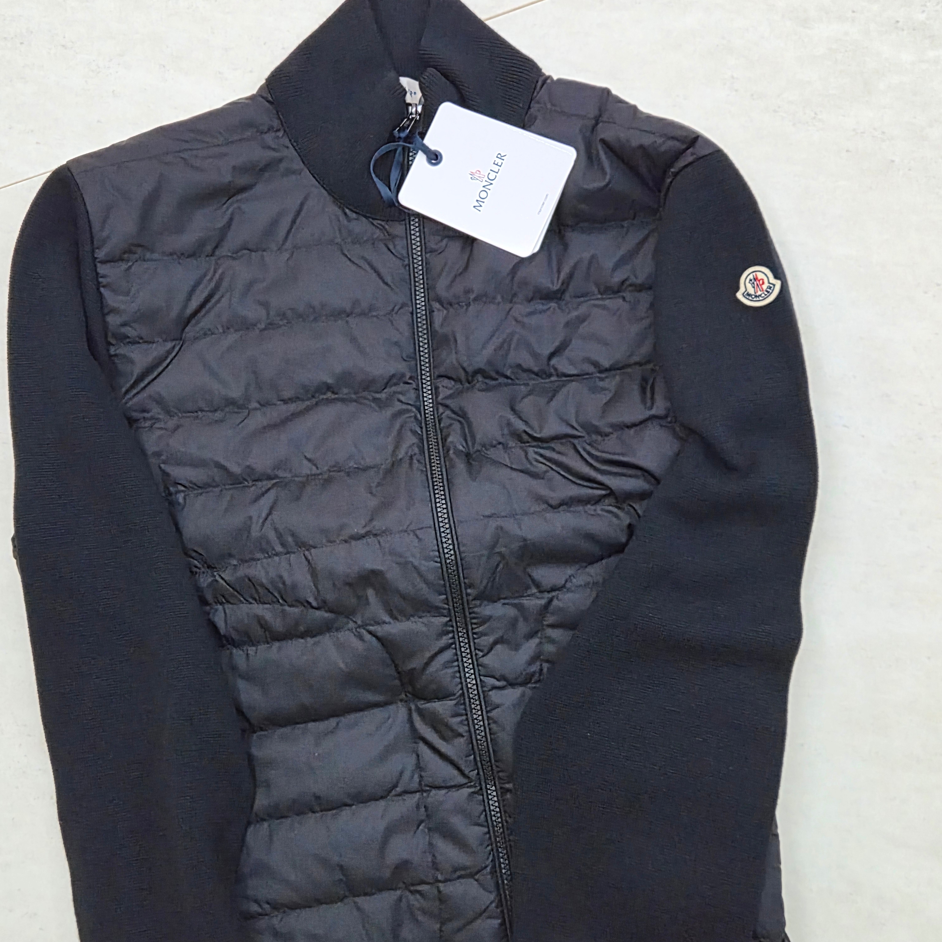 Moncler Padded Zip Up Cardigan Black - 25FW 착용 스타일
