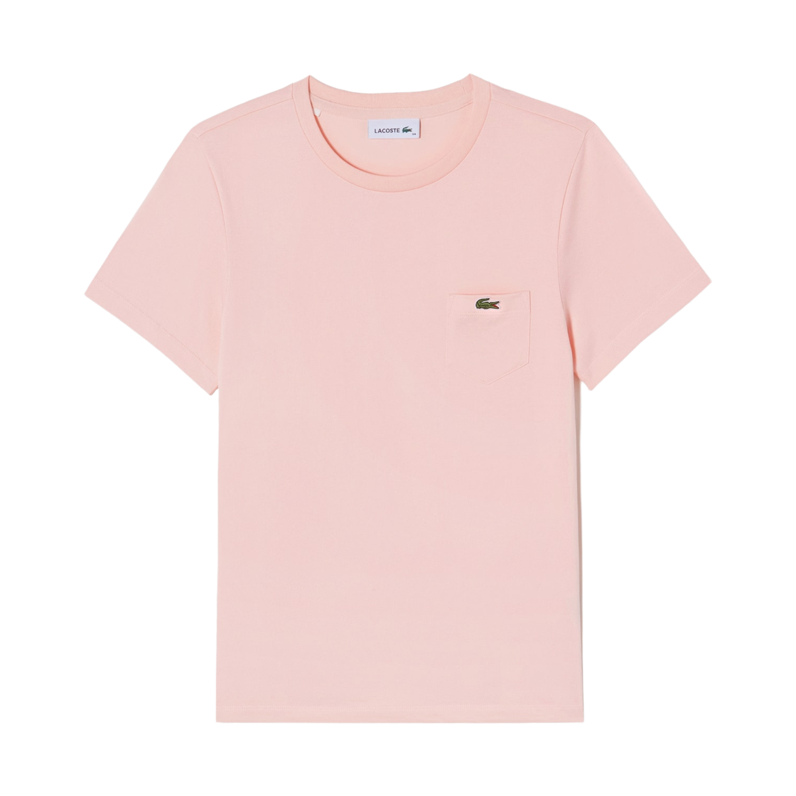 (W) 라코스테 베이직 포켓 숏슬리브 티셔츠 핑크((W) Lacoste Basic Pocket Short Sleeve T-Shirt Pink)