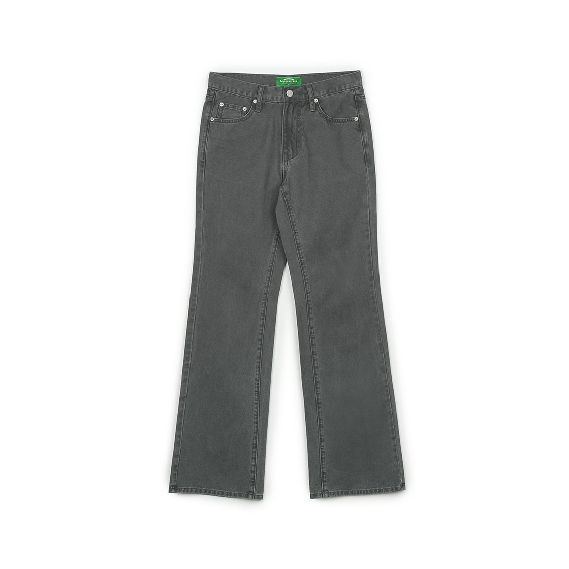 그린버터 에센셜 부츠컷 진 딥 그레이(Greenbutter Essential Boots-Cut Jeans Gray)