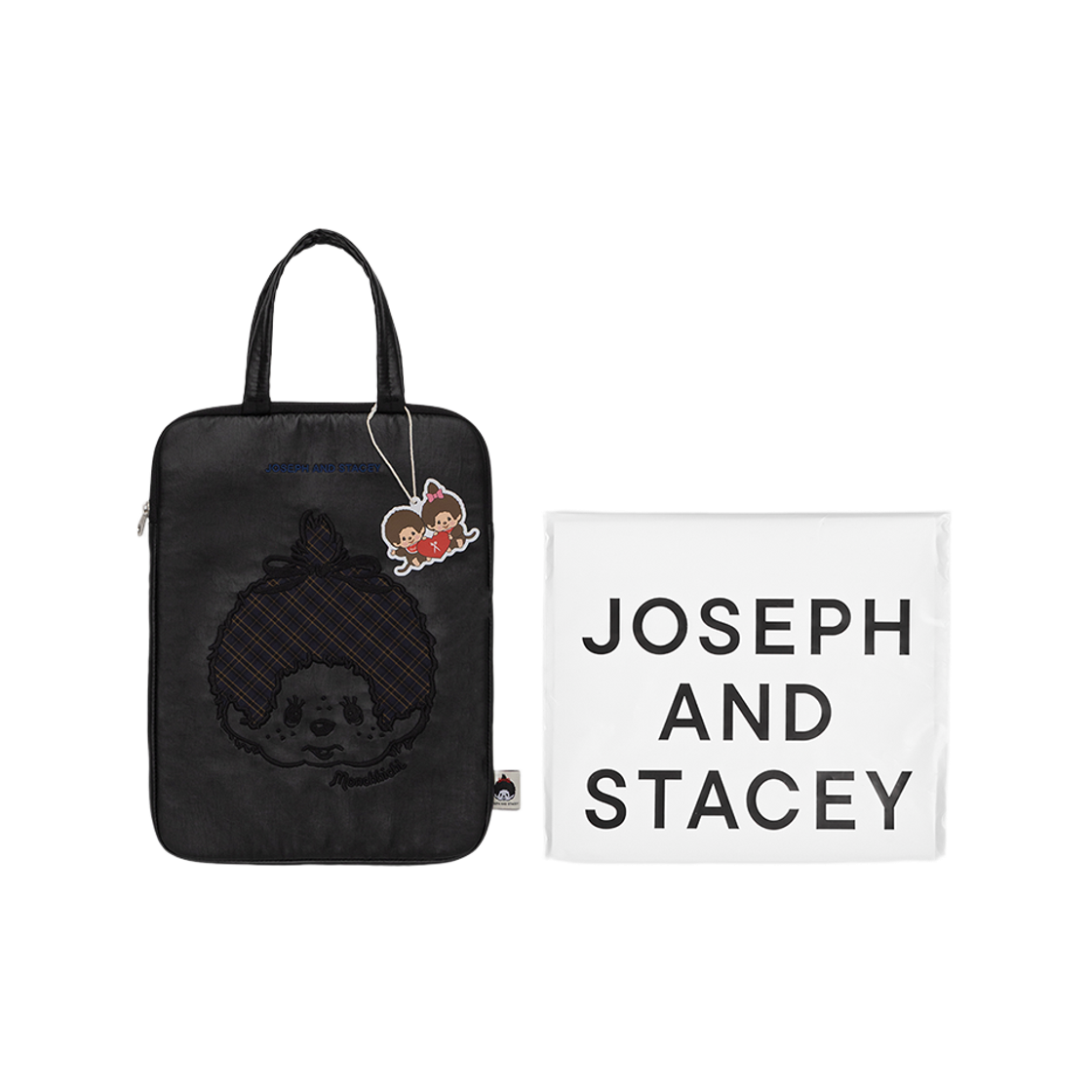 [KREAM 단독][사은품증정] 조셉앤스테이시 슬릭 태블릿 파우치 13인치 몬치치 걸 블랙([KREAM 단독][사은품증정] JOSEPH&STACEY Sleek Tablet Pouch 13inch Monchhichi Girl Black) - 3