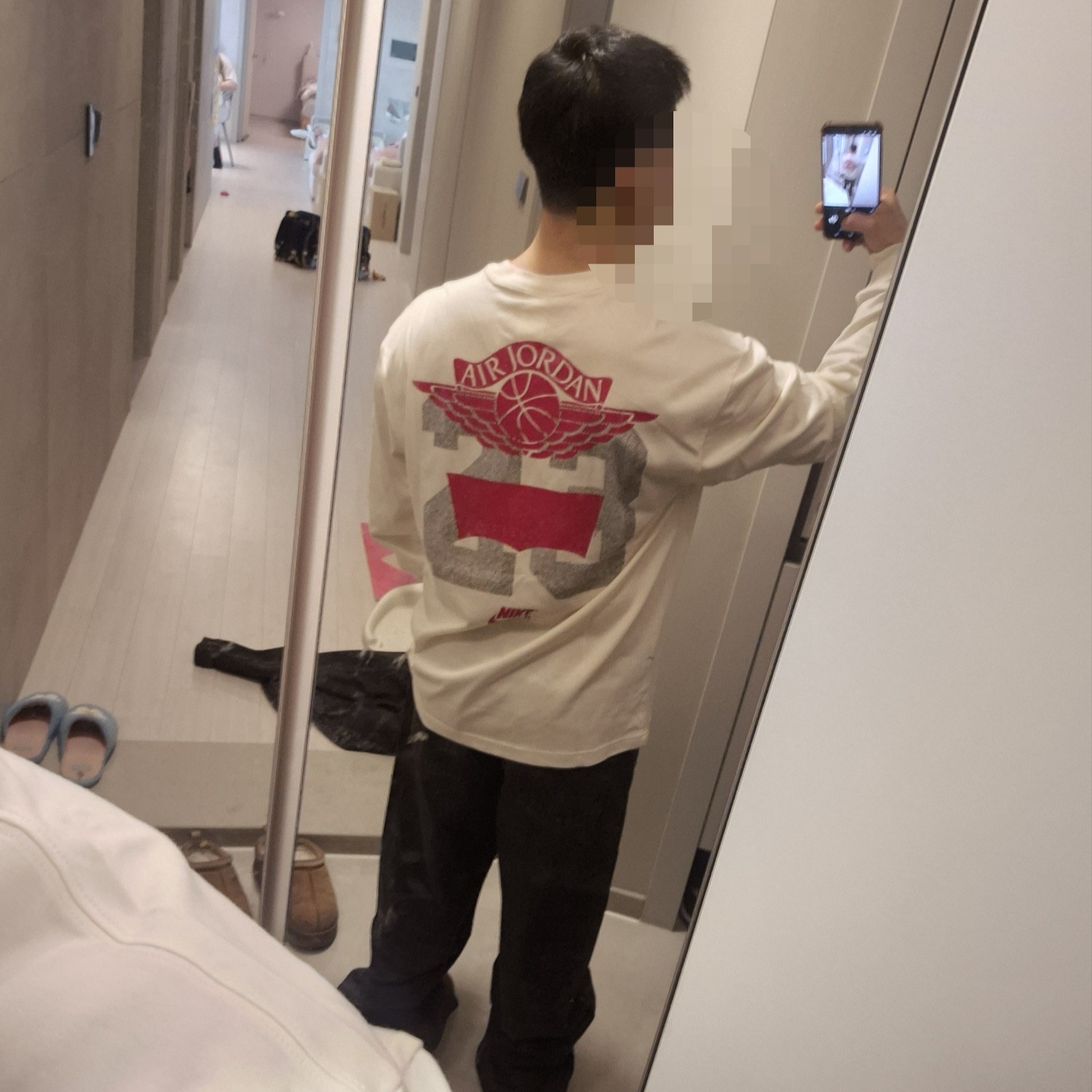 Levi's x Jordan Baggy Jean Black 착용 스타일 - 9