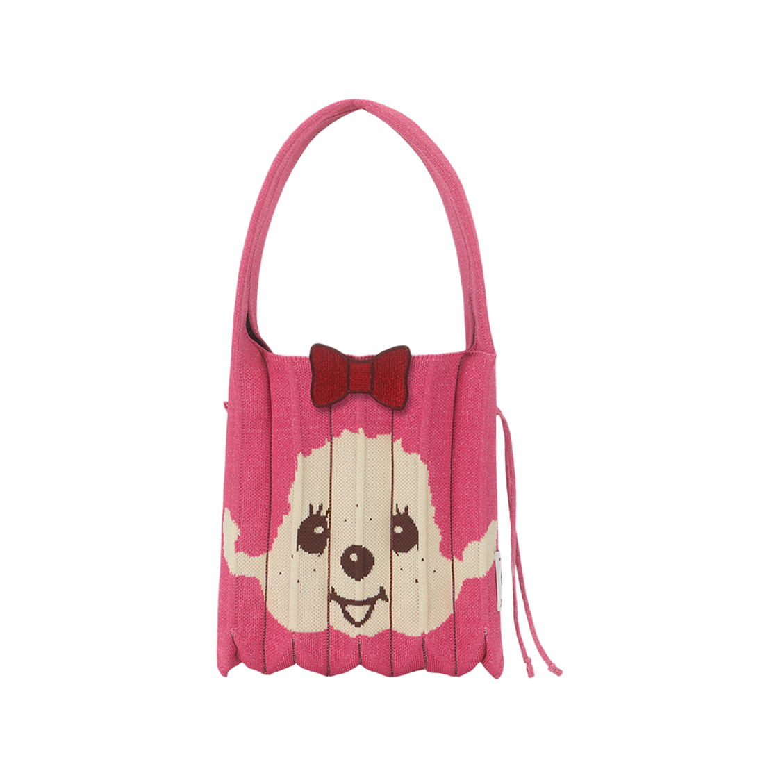 [KREAM 단독][사은품증정] 조셉앤스테이시 럭키 플리츠 니트 스몰 스태리 몬치치 걸 핑크 위드 리본 라펜 레드([KREAM 단독][사은품증정] JOSEPH&STACEY Lucky Pleats Knit S STARRY Monchhichi Girl Pink with Ribbon Wappen Red) - 2