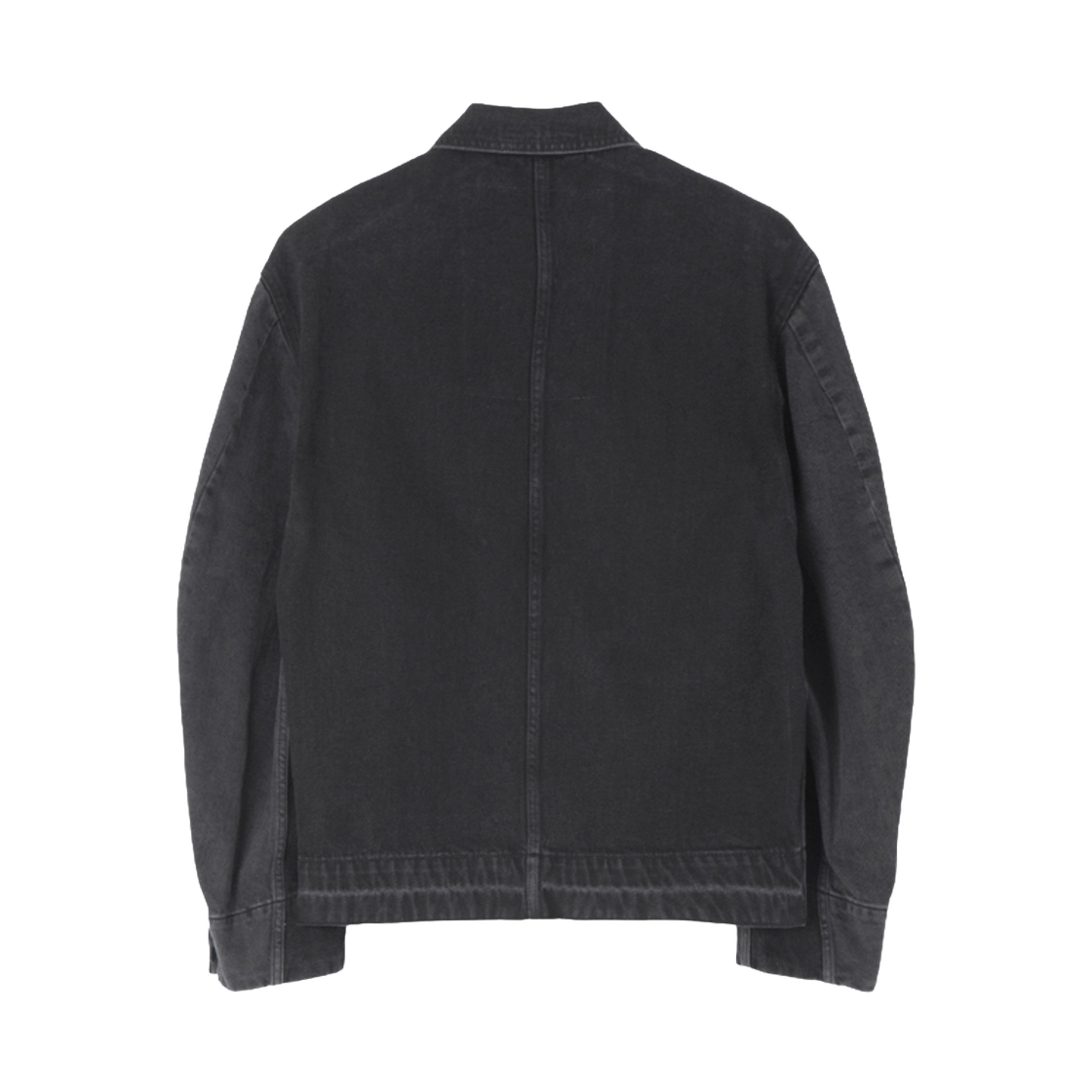 순진 컬러배색 초어 재킷 블랙(SOONJEANS Color Scheme Chore Jacket Black) - 2