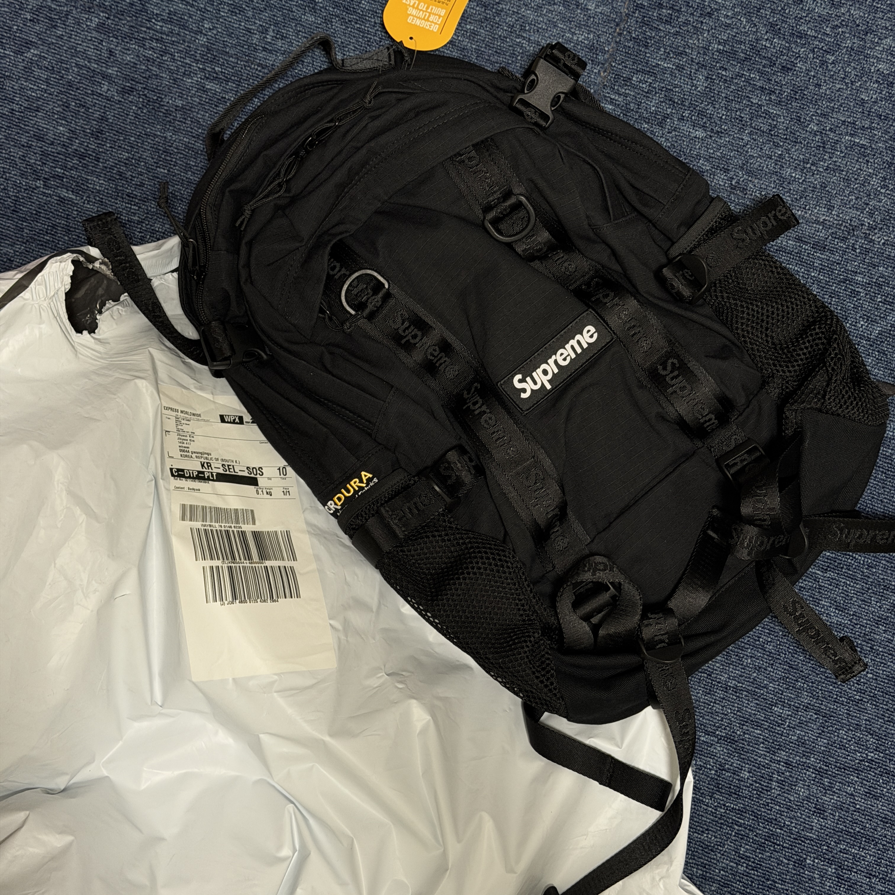 Supreme Backpack Black - 26SS 착용 스타일 - 1