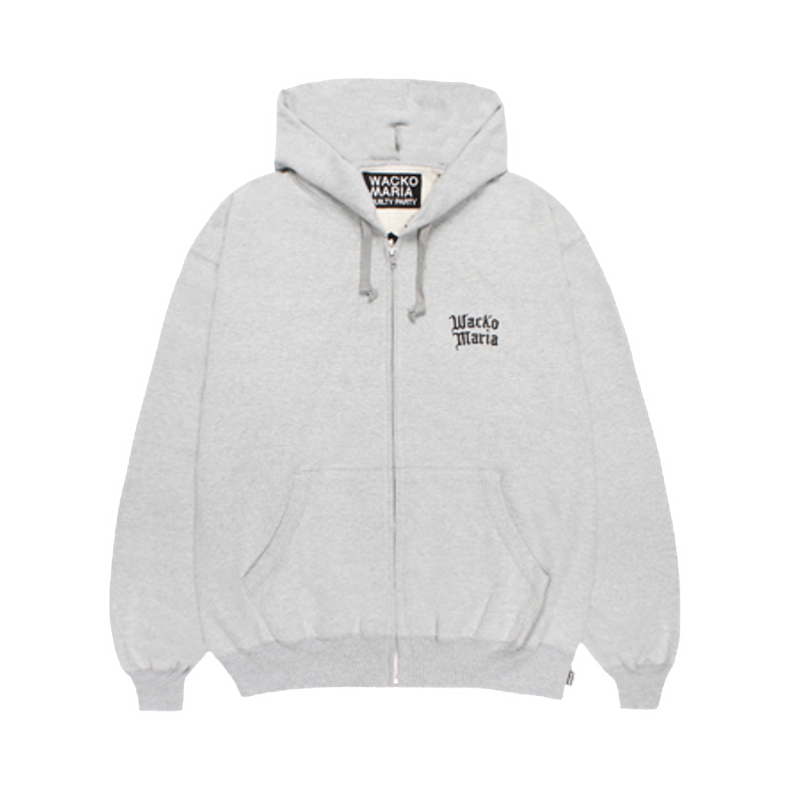 와코 마리아 헤비 웨이트 집 후드 스웨트셔츠 그레이(Wacko Maria Heavy Weight Zip Hooded Sweatshirt Gray)