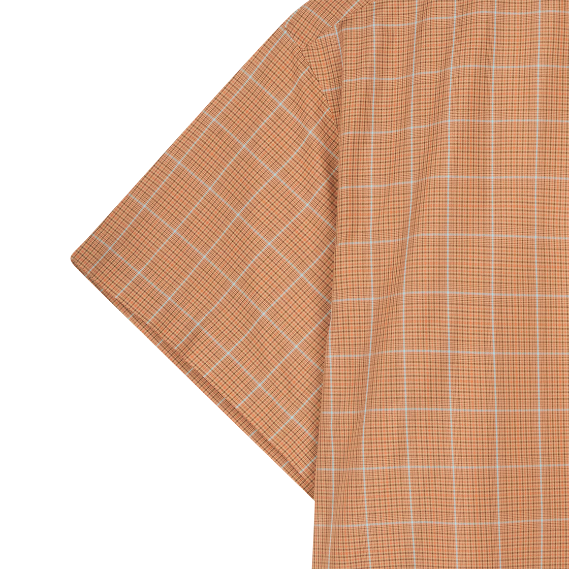 컬러비콘 26SBM-B10141 셔츠 오렌지 플래드 - 26SS(Kolor Beacon 26SBM-B10141 Shirt Orange Plaid - 26SS) - 6