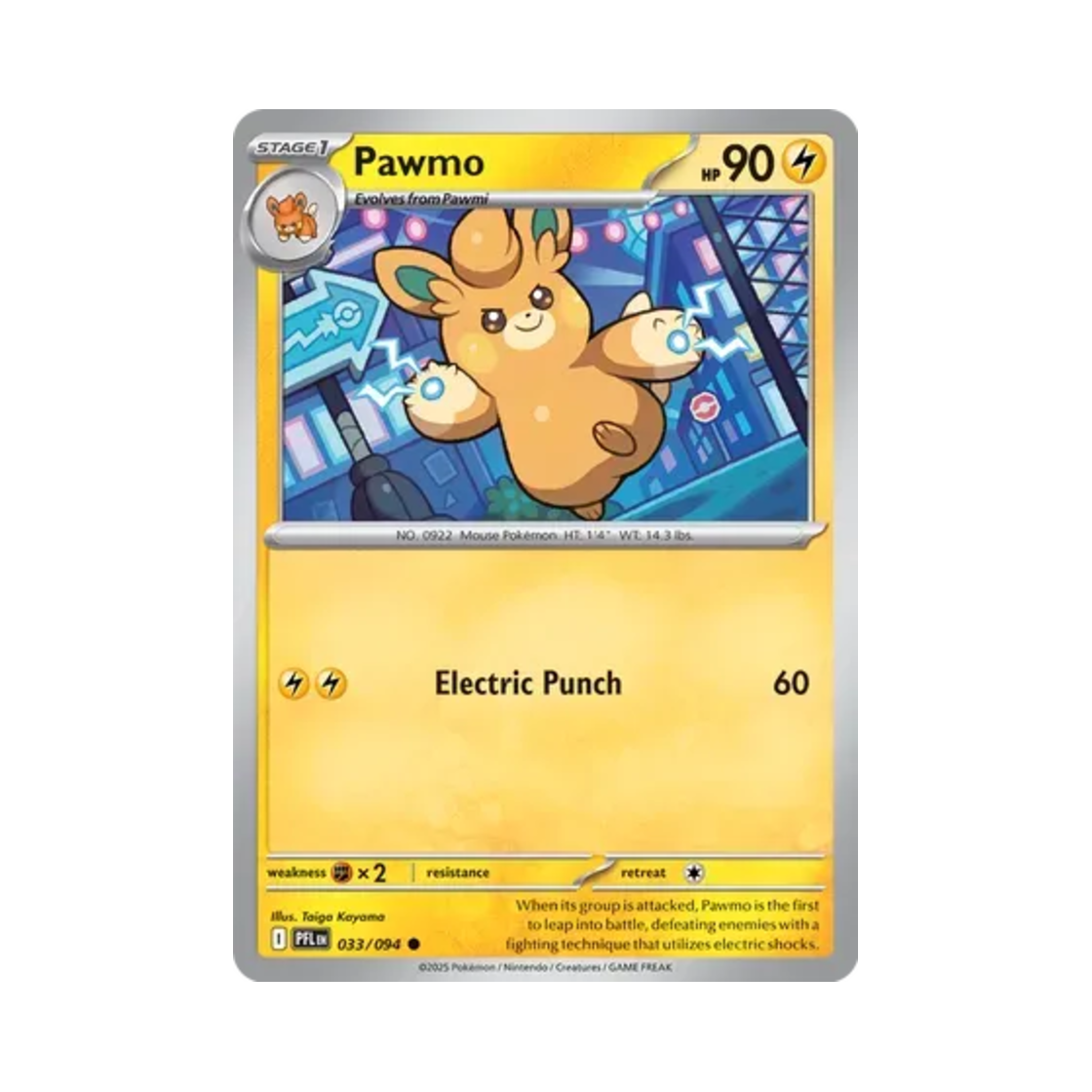 포켓몬 TCG 빠모트 C 판타스말 플레임즈 (영문판)(Pokemon TCG Pawmo C Phantasmal Flames (English Ver.)) - 1