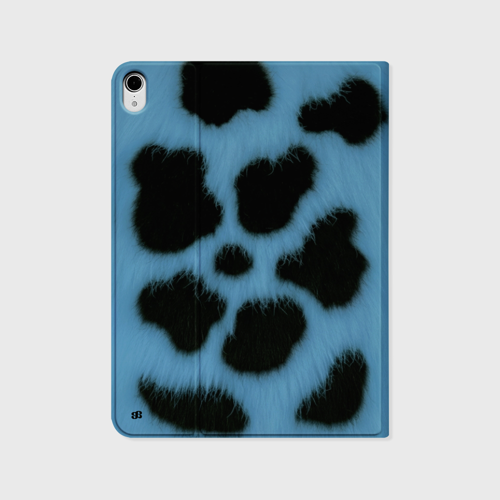 어프어프 플로라 퍼 블루 아이패드 커버 폴리오 케이스(earpearp Flora Fur Blue iPad Cover) - 2