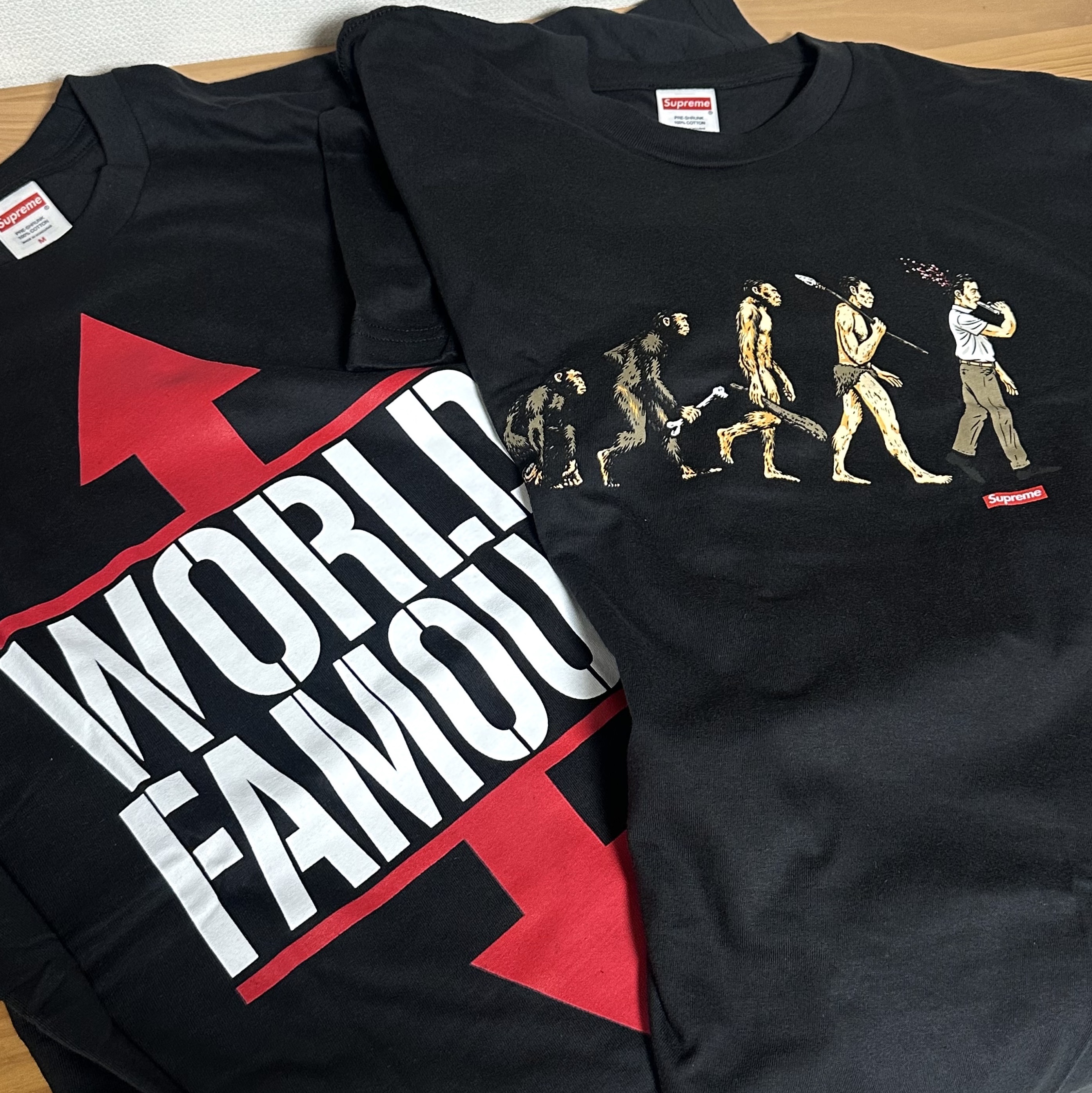 Supreme World Famous T-Shirt Black - 26SS, Supreme Evolution T-Shirt Black - 26SS ์ฐฉ์ฉ ์คํ์ผ