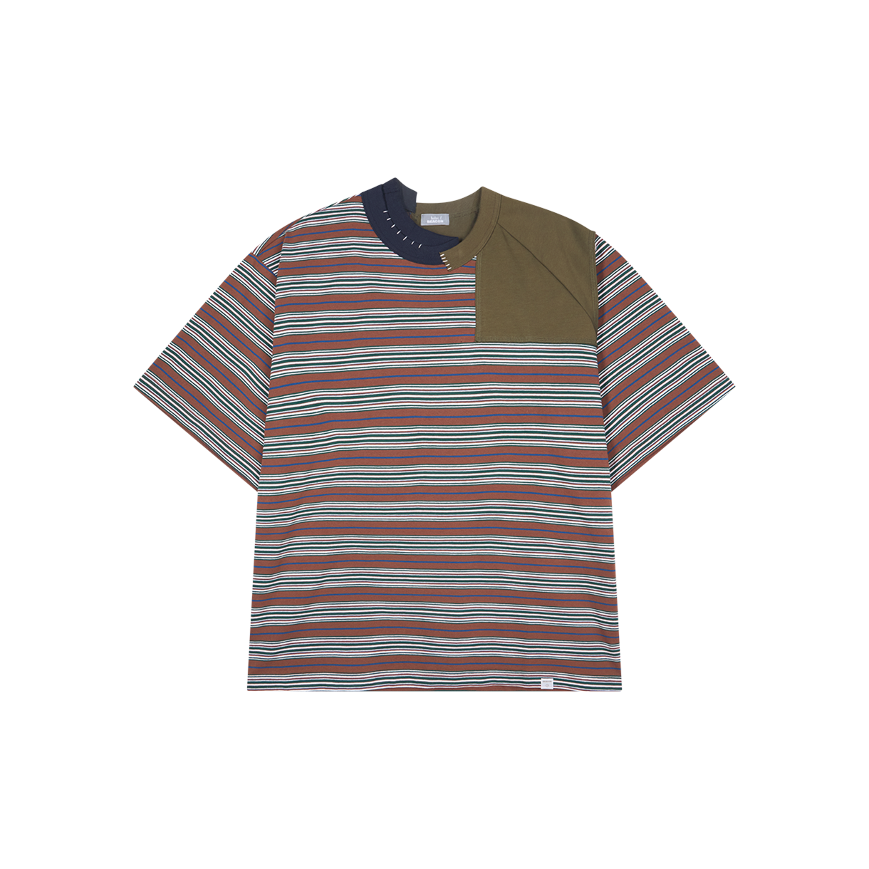 컬러비콘 26SBM-T03233 풀오버 그린 브라운 - 26SS(Kolor Beacon 26SBM-T03233 Pullover Green Brown - 26SS)