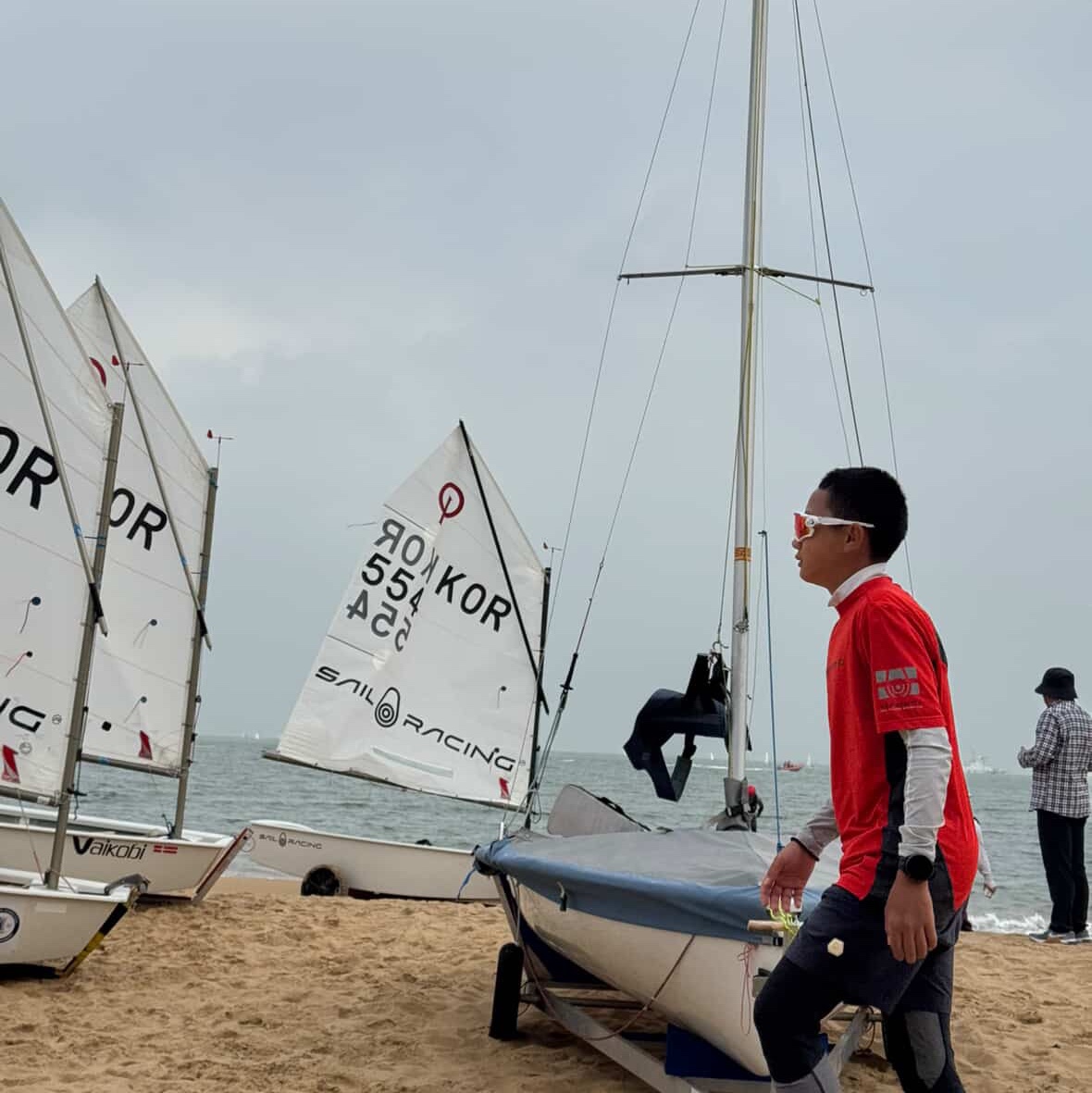 Sailracing Reference Ss Rashguard 490, Sailracing Orca Hybrid Leggings 999 착용 스타일 - 1