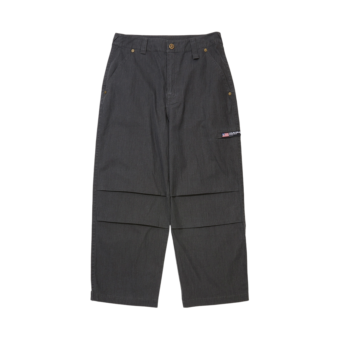 TRB1PTU501BBK True Religion Double Pocket Woven Pants_Black