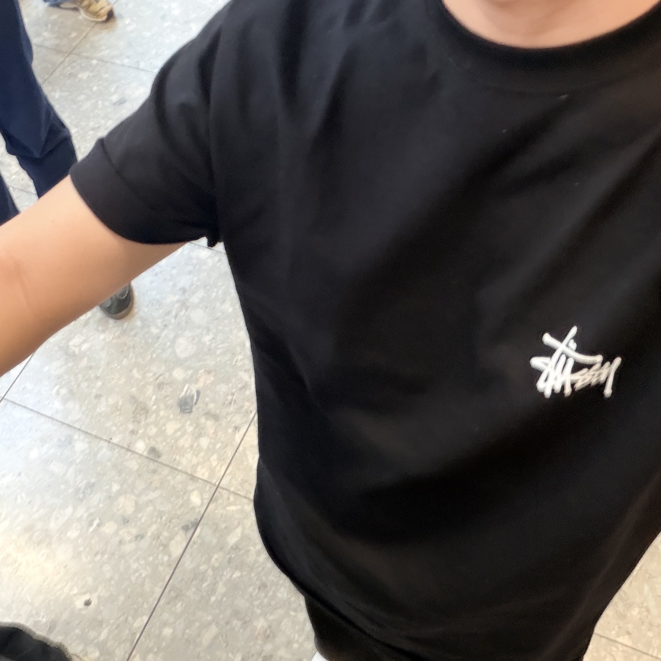 Stussy Basic Stussy T-Shirt Black 2024, 2025 착용 스타일
