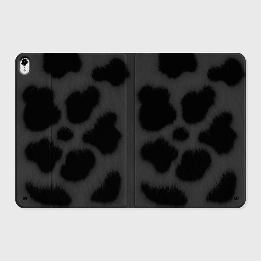 어프어프 플로라 퍼 그레이 아이패드 커버 폴리오 케이스(earpearp Flora Fur Gray iPad Cover) - 3