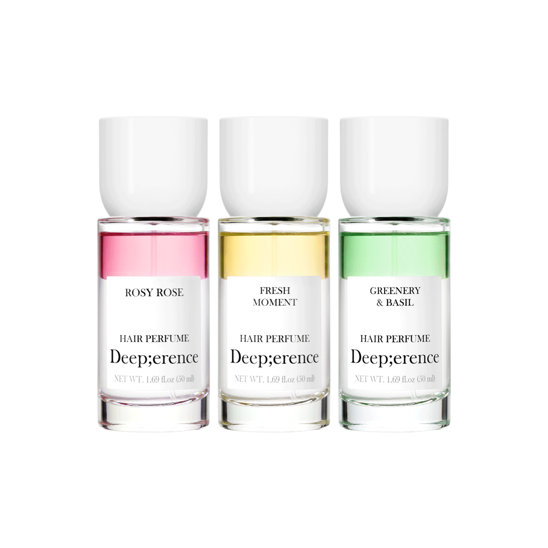 딥퍼랑스 퍼퓸 헤어미스트 50ml 3종 택1 (로지로즈/프레쉬모먼트/그리너리&바질)(Deeperence Perfume Hair Mist 50ml – Choose 1 of 3 (Rosy Rose / Fresh Moment / Greenery & Basil))