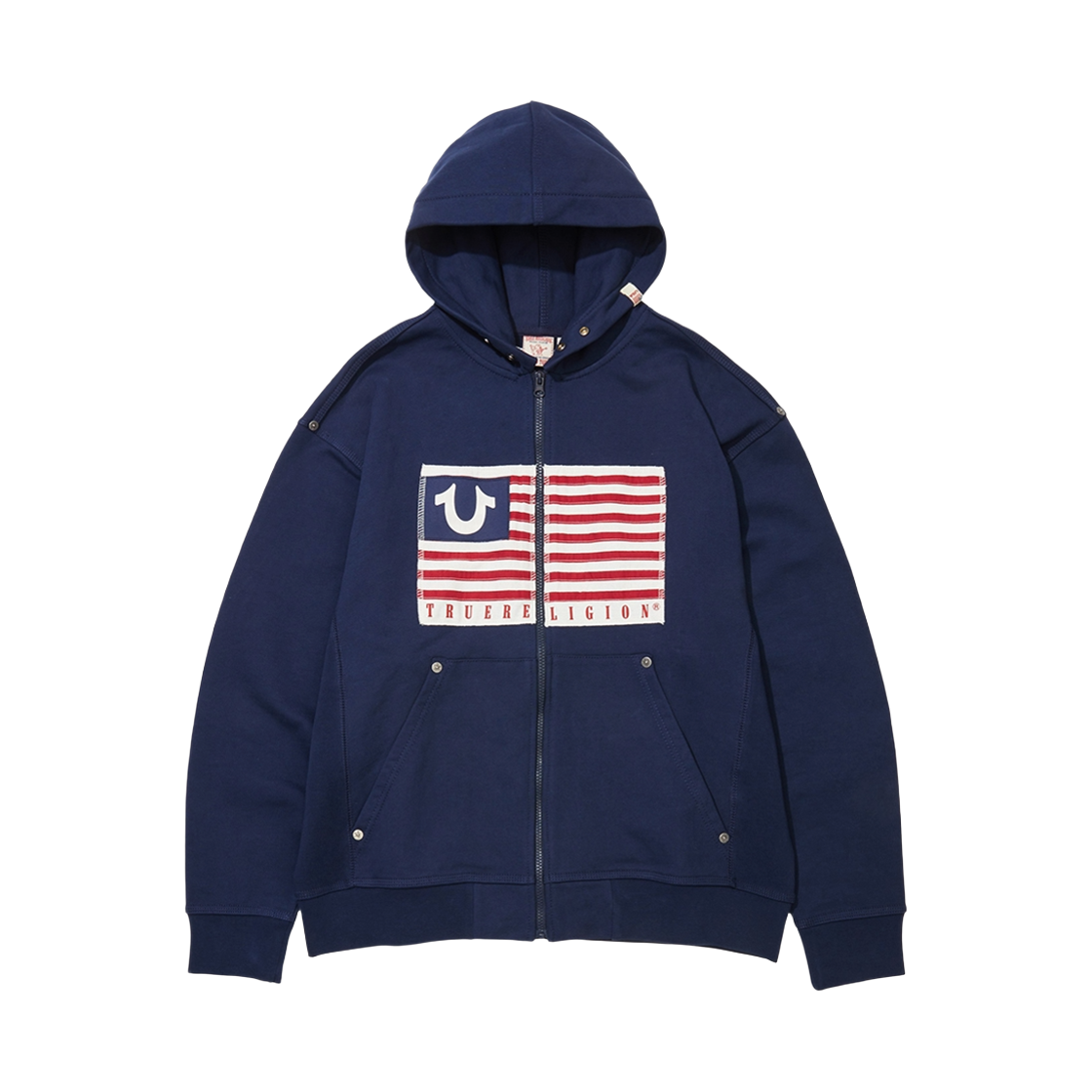 트루릴리젼 올드 글로리 패치 후디_네이비(True Religion Old Glory Patch Hoodie_Navy)
