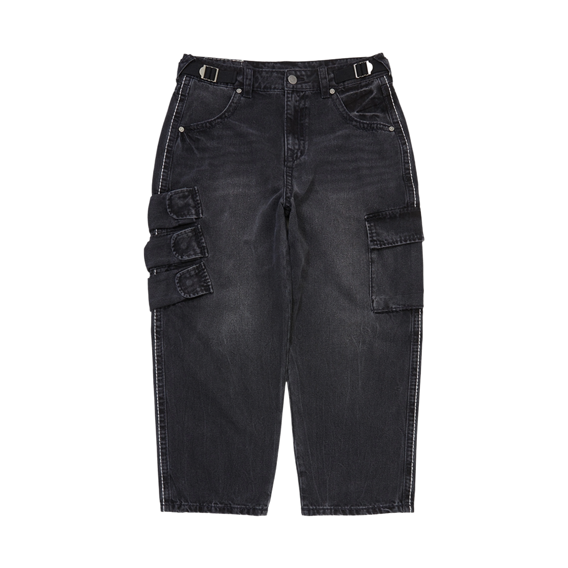트루릴리젼 불렛 포켓 데님 팬츠 MK3_워시드 블랙(True Religion Bullet Pocket Denim Pants MK3_Washed Black) - 2