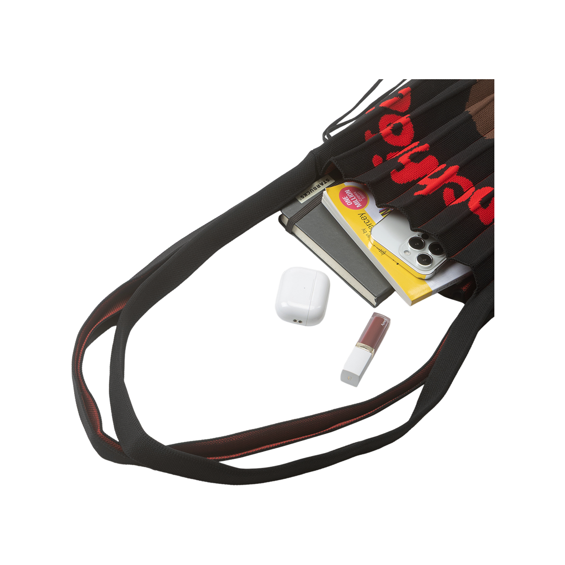 [KREAM 단독][사은품증정] 조셉앤스테이시 럭키 플리츠 니트 크로스바디 몬치치 보이 블랙([KREAM 단독][사은품증정] JOSEPH&STACEY Lucky Pleats Knit Cross Body Monchhichi Boy Black) - 4