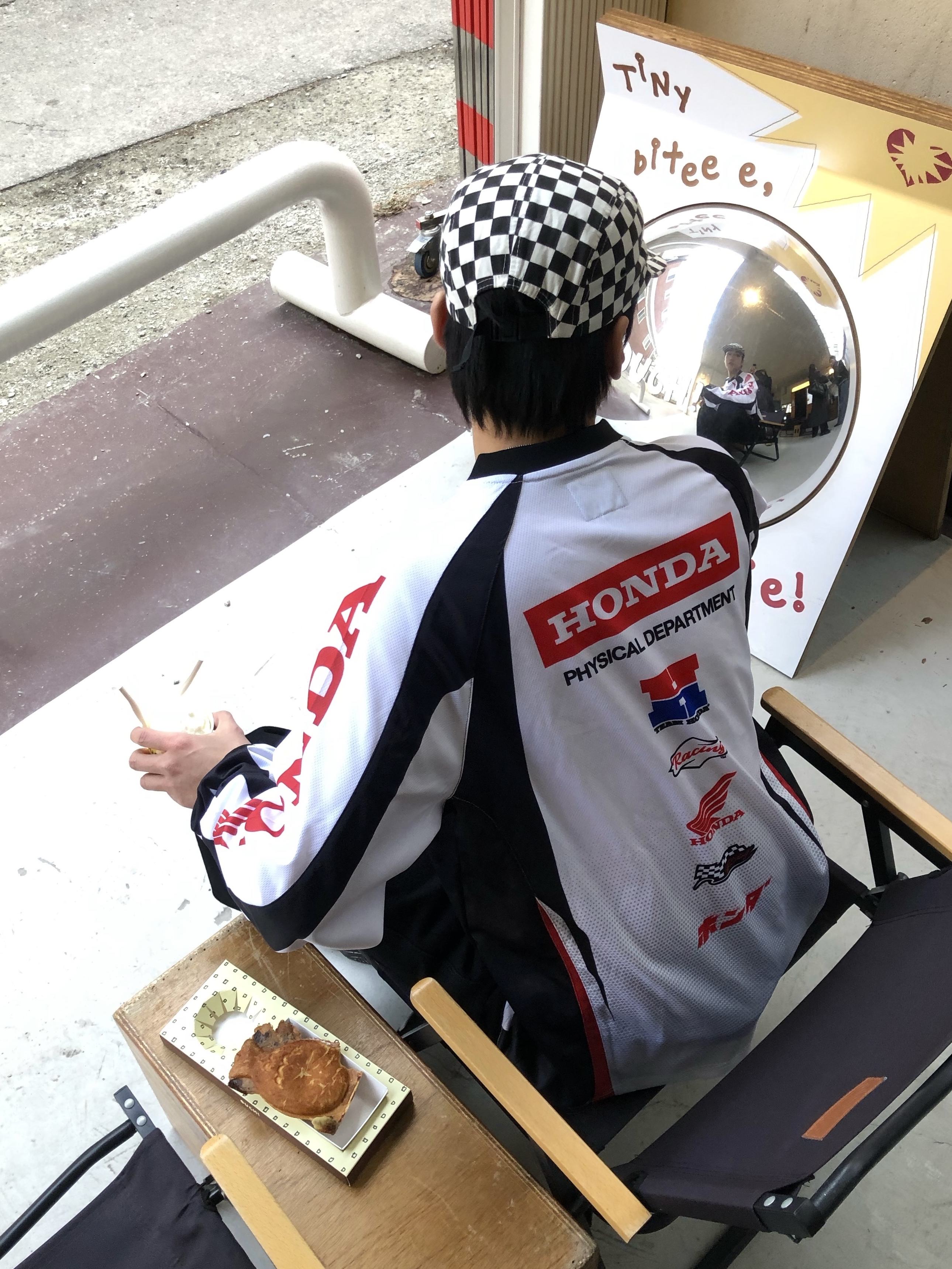 Honda Mesh Motorcycle Jersey White 착용 스타일 - 7