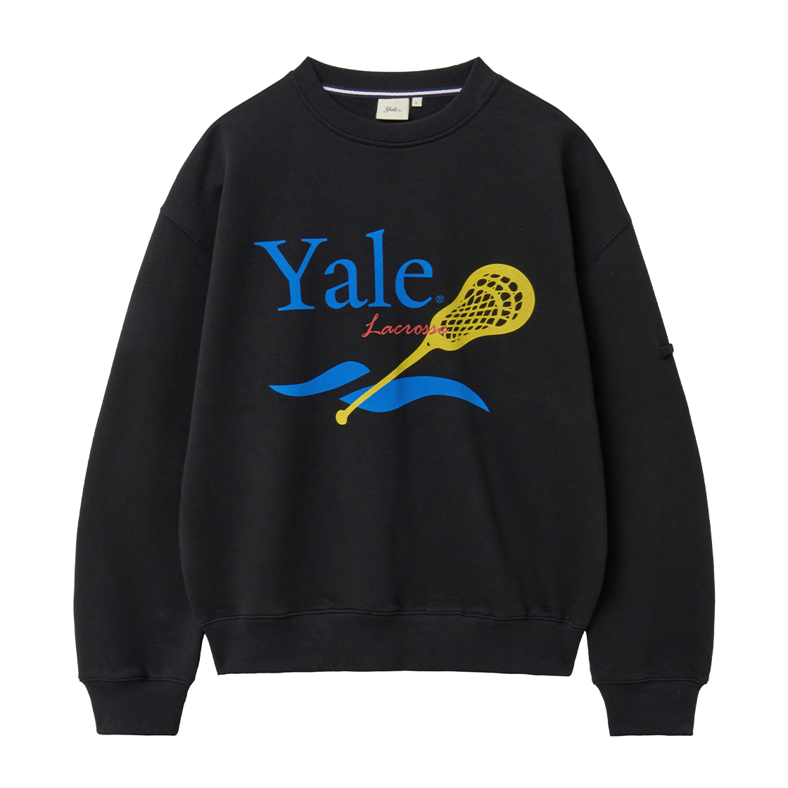 YGS1CR305BBK Yale Lacrosse Sweatshirt_Black