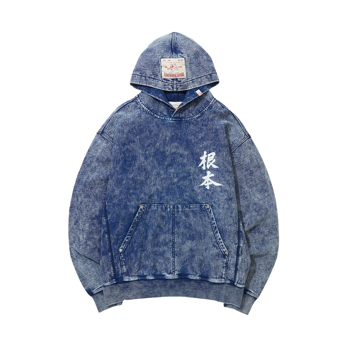 트루릴리젼 오리엔탈 로고 후디_워시드 인디고(True Religion Oriental Logo Hoodie Washed_Washed Indigo)