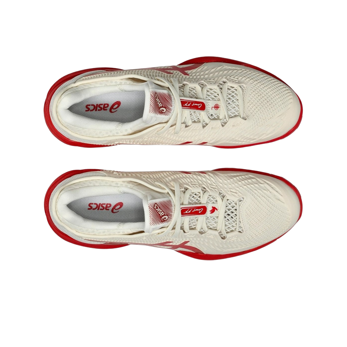 아식스 코트 FF 3 노박 크림 클래식 레드(Asics Court FF 3 Novak Cream Classic Red) - 2