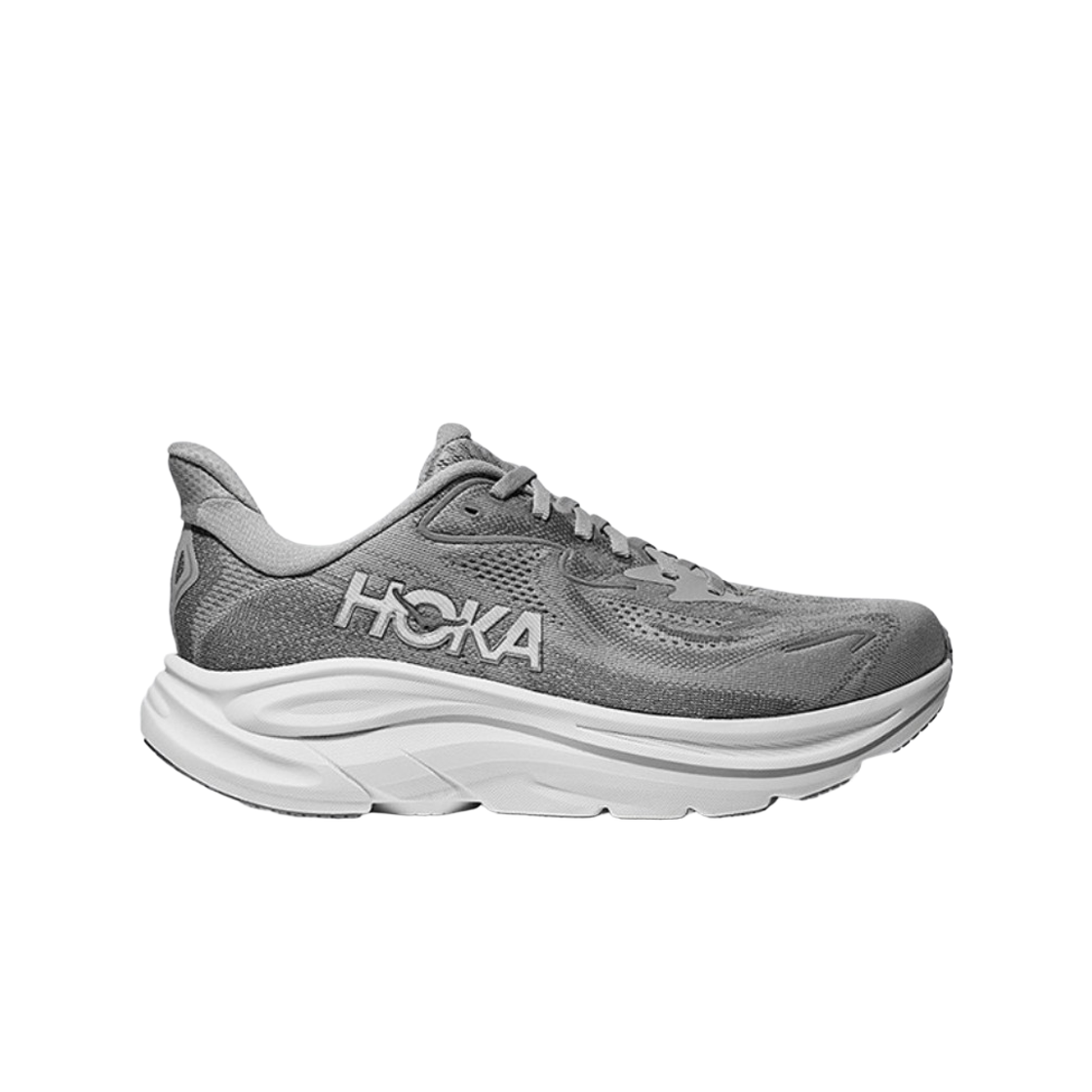 1162050-SRYG (W) Hoka Clifton 10 Stellar Grey Galactic Grey - Wide