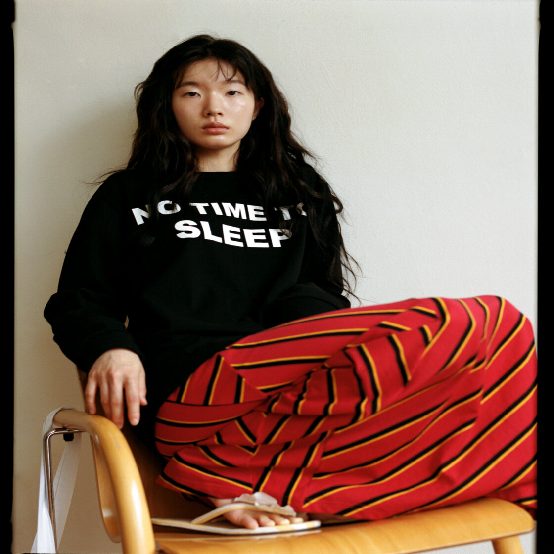 포샤 노 타임 투 슬립 티셔츠 블랙(Posha No Time To Sleep T Shirt Bk) - 3