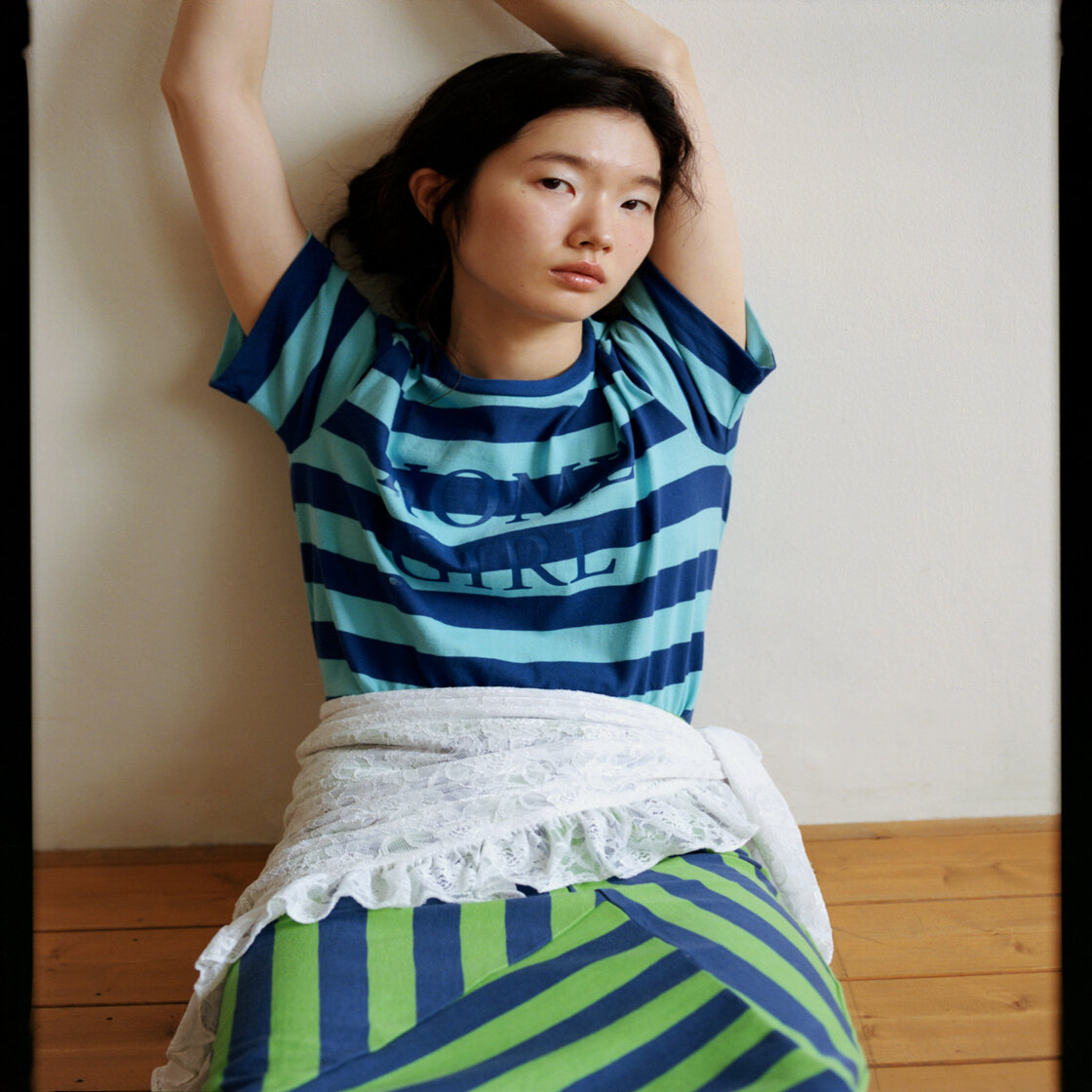 포샤 홈 걸 러브 티셔츠 블루(Posha Home Girl T Shirt Bl) - 2